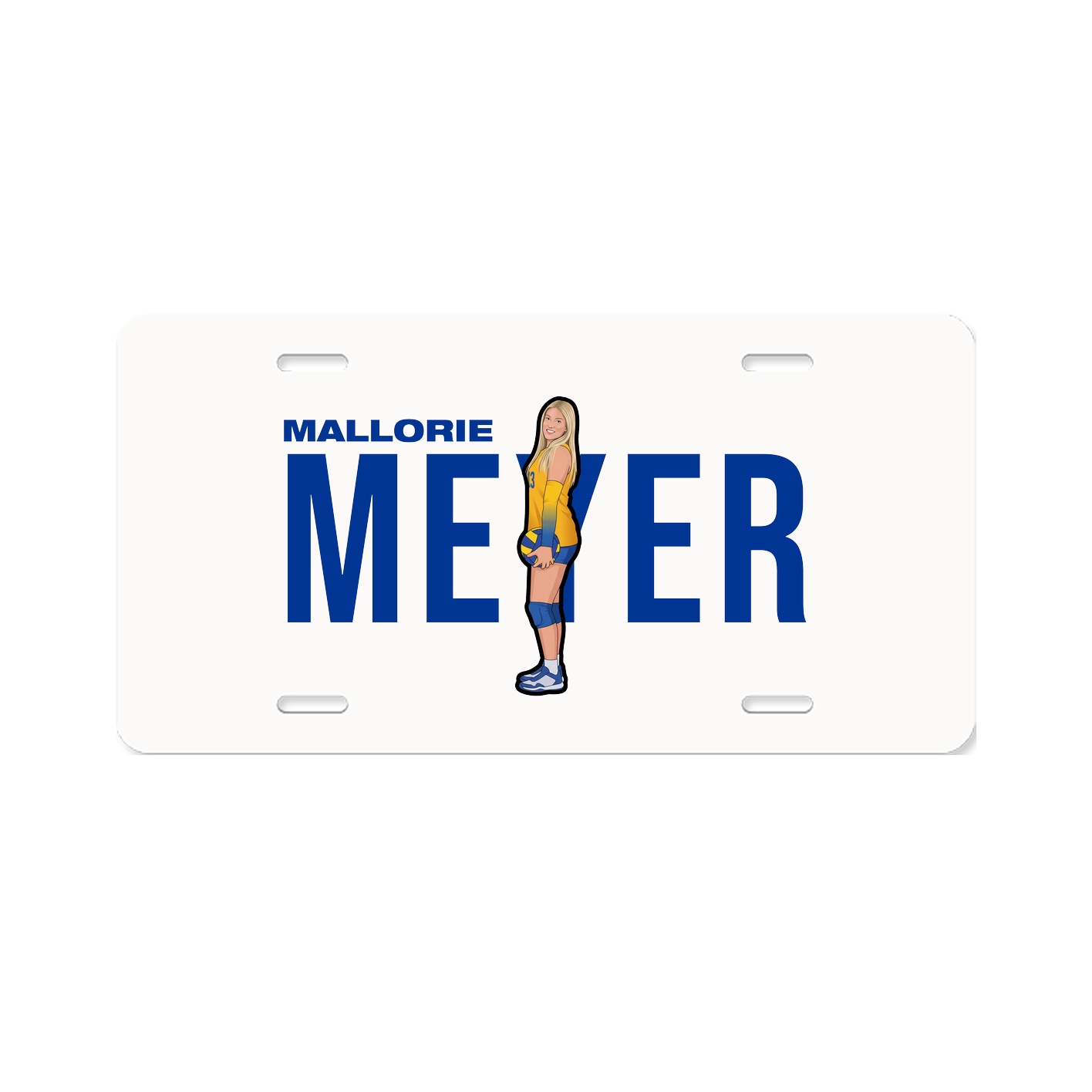 License Plate — Player Name in Classic