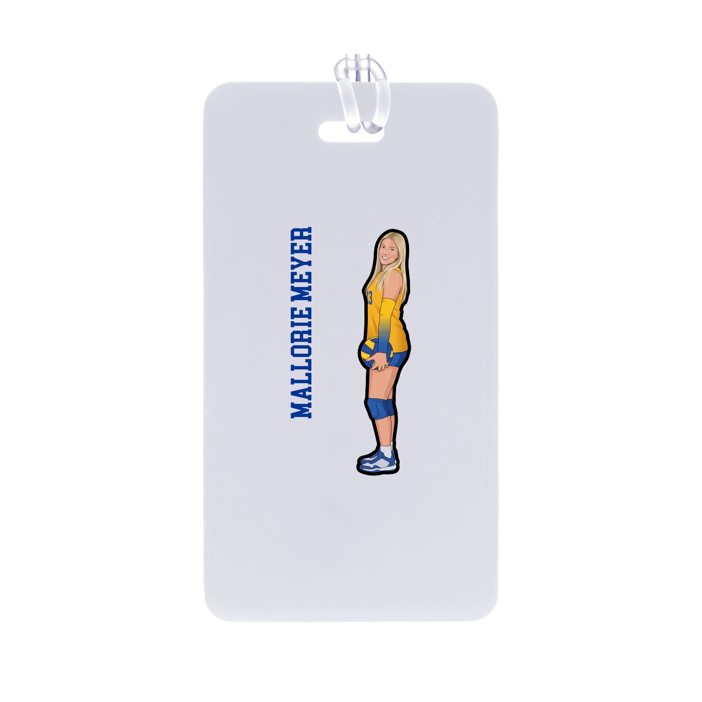 Bag Tag — Name Vertical in Classic