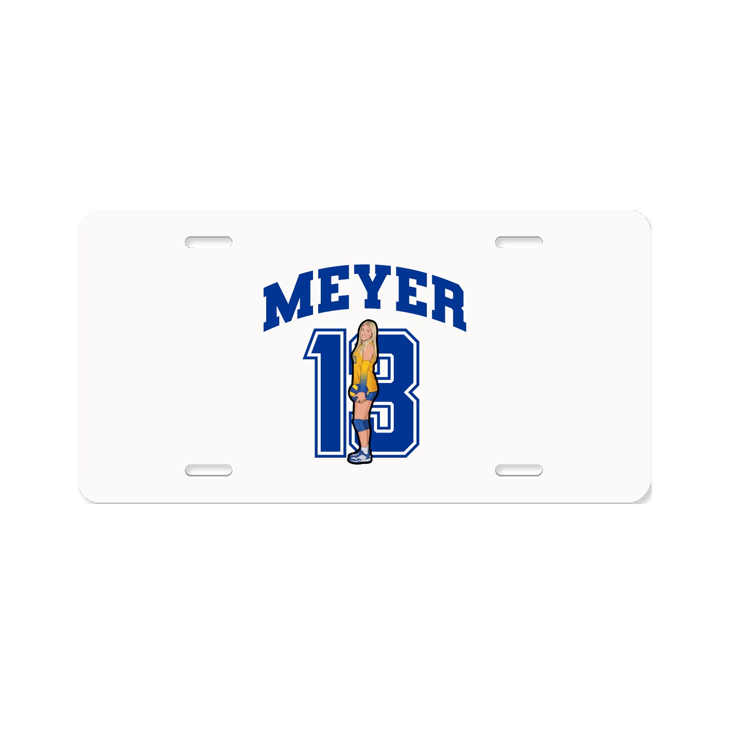 License Plate — Number in Classic