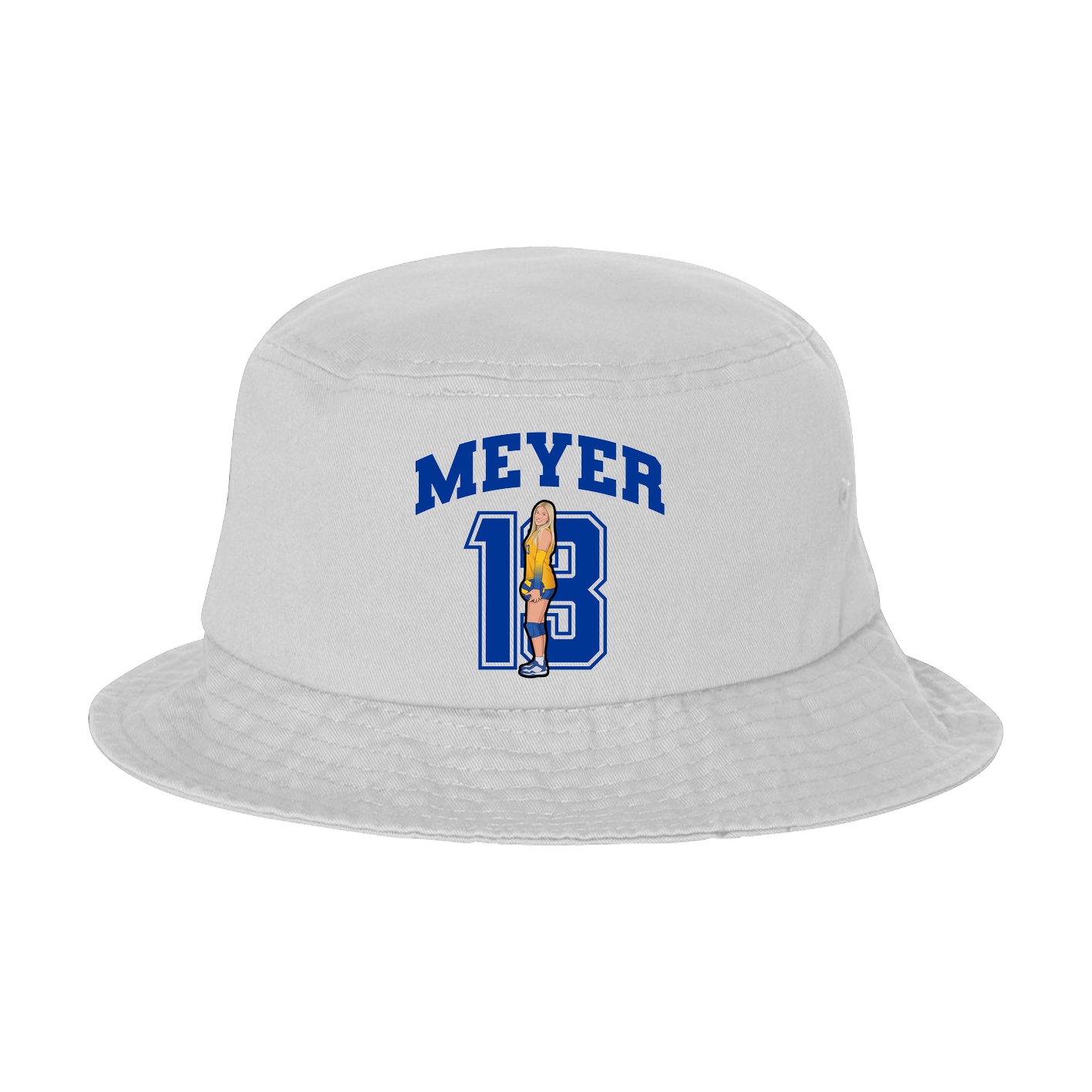 Bucket Cap — Number in White