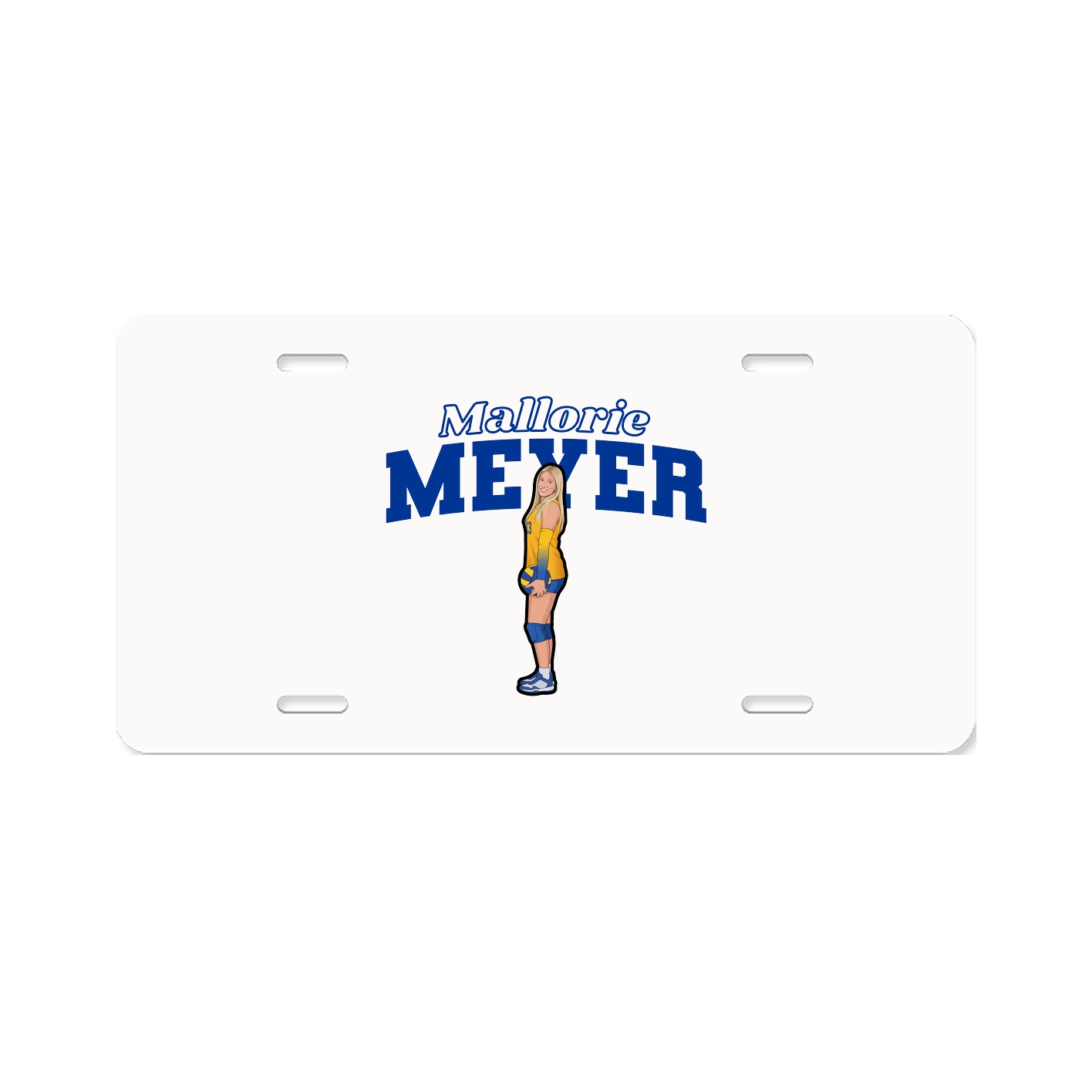 License Plate — Name Arch in Classic