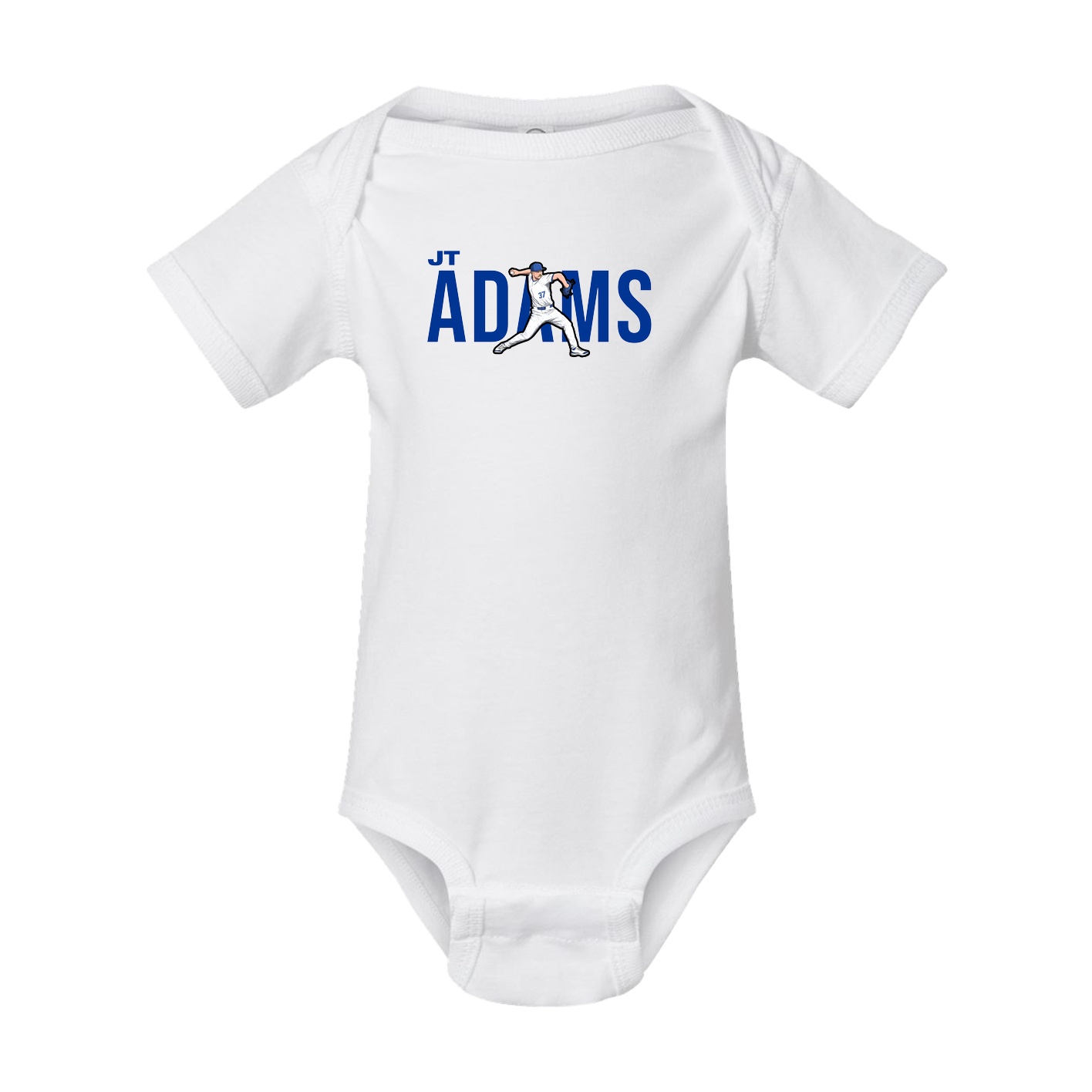 Baby Onesie — Player Name in White