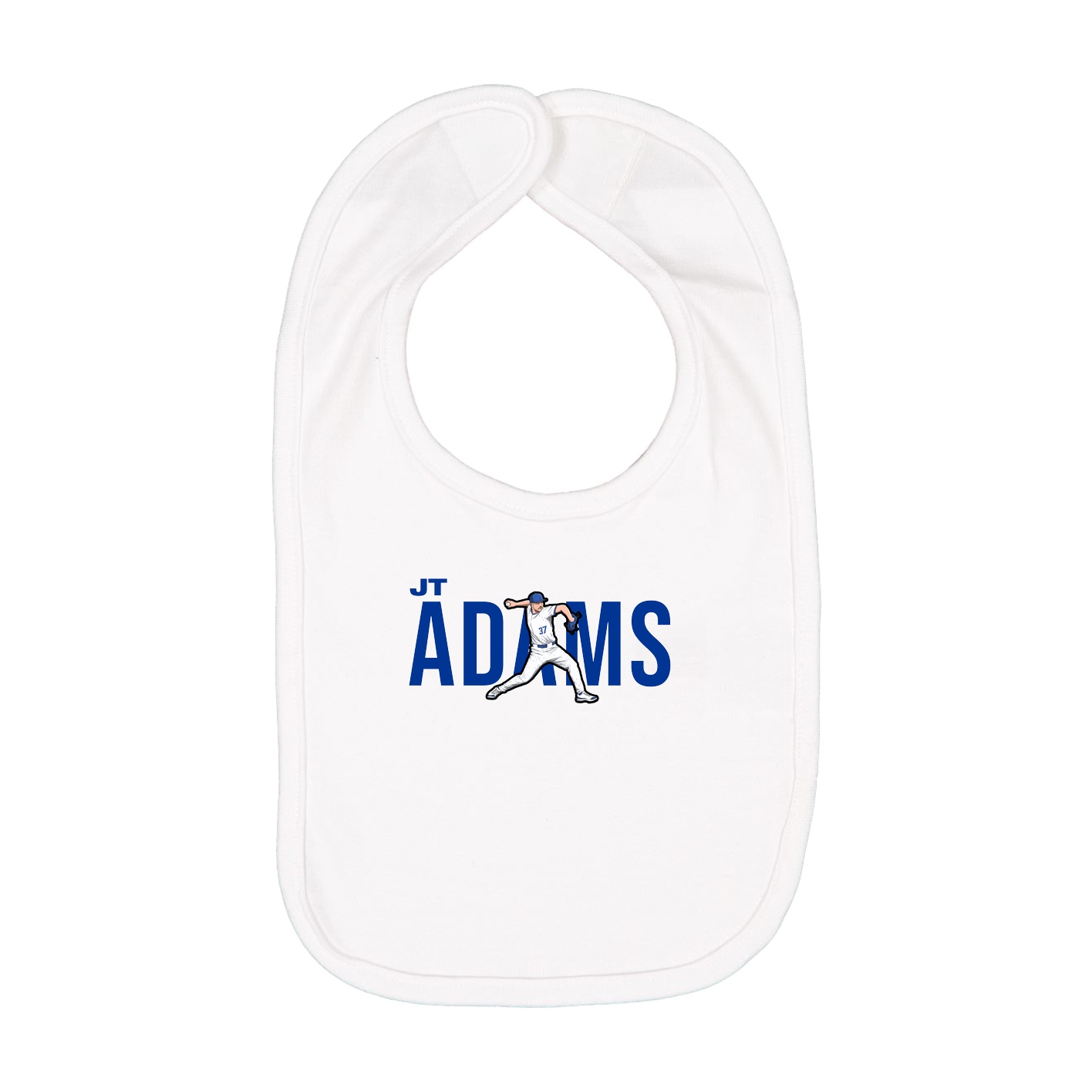 Infant Bib — Player Name in White