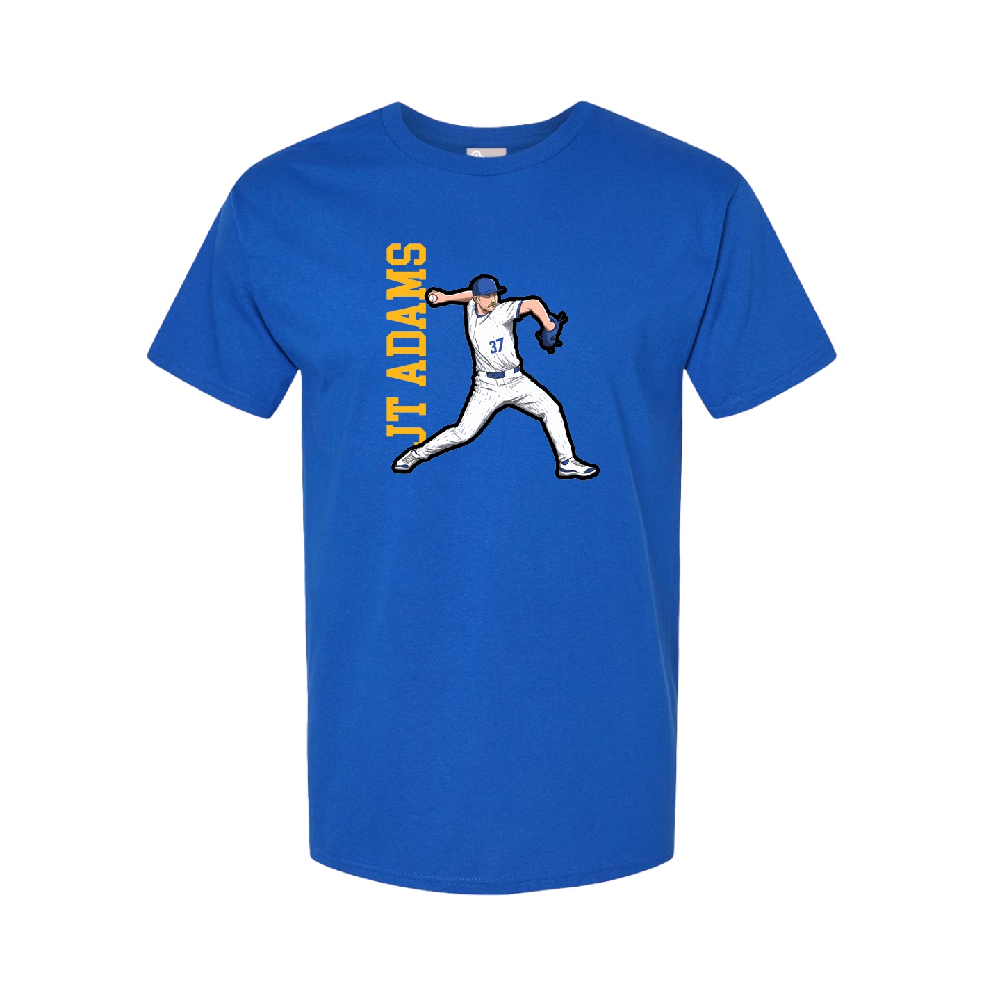 Youth Tee — Name Vertical in Royal