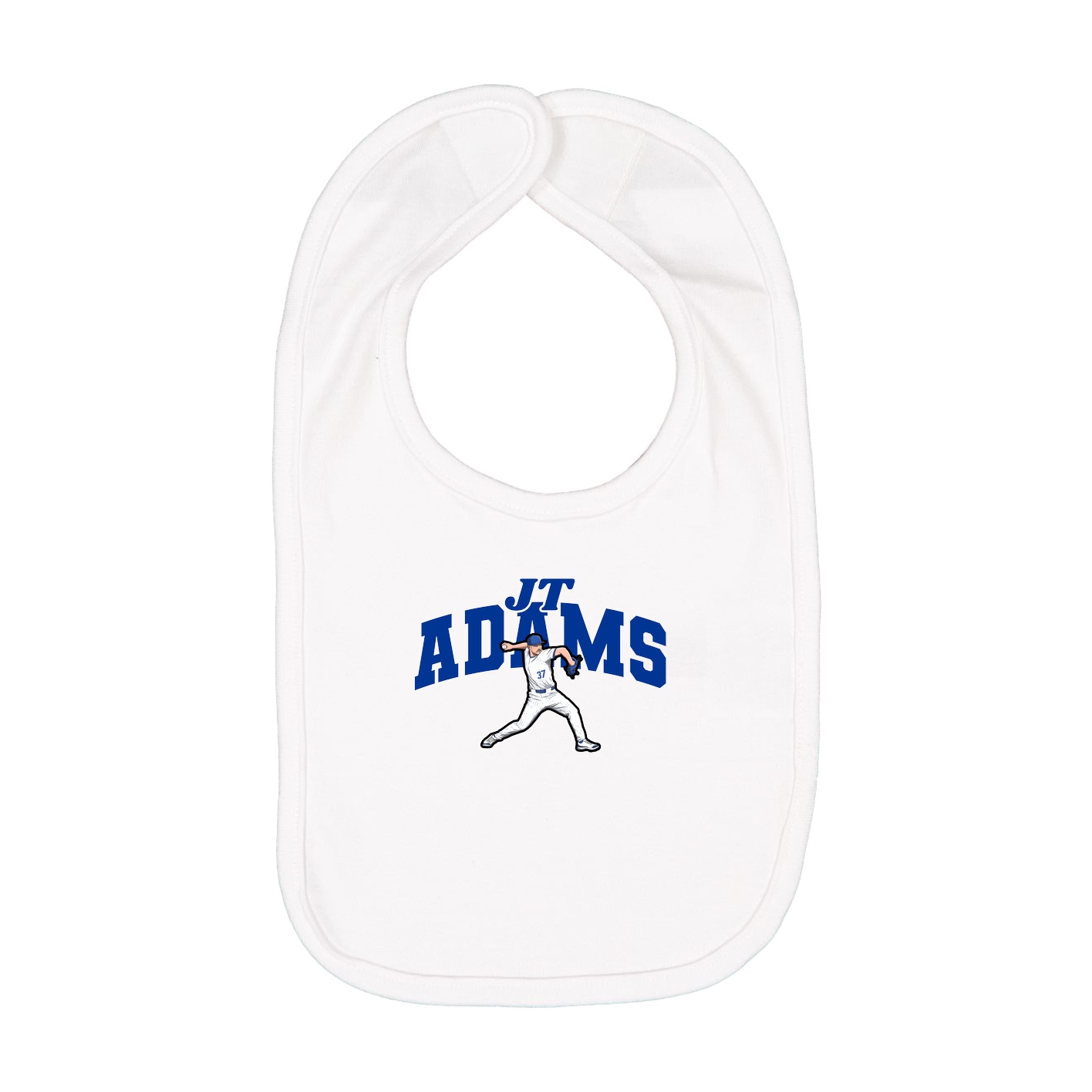 Infant Bib — Signature Arch in White