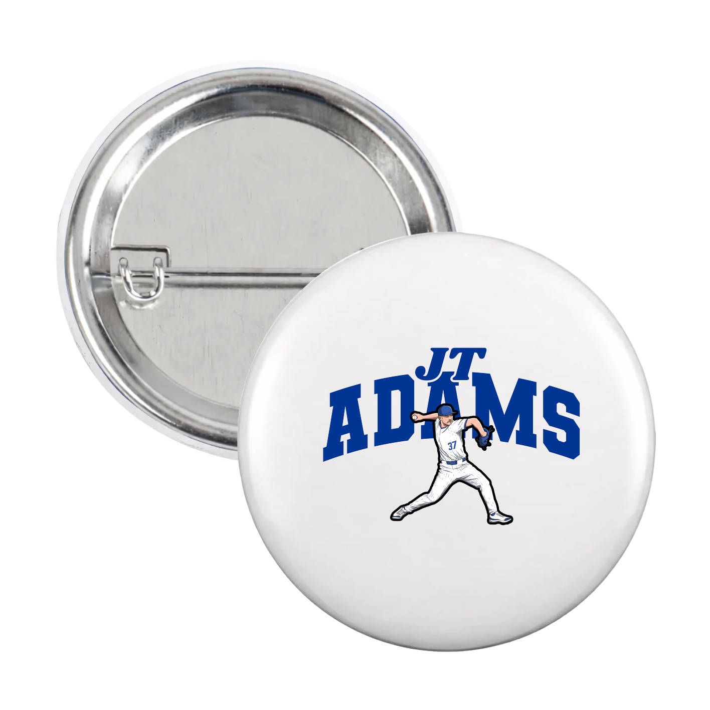 Game Day Button — Signature Arch in White