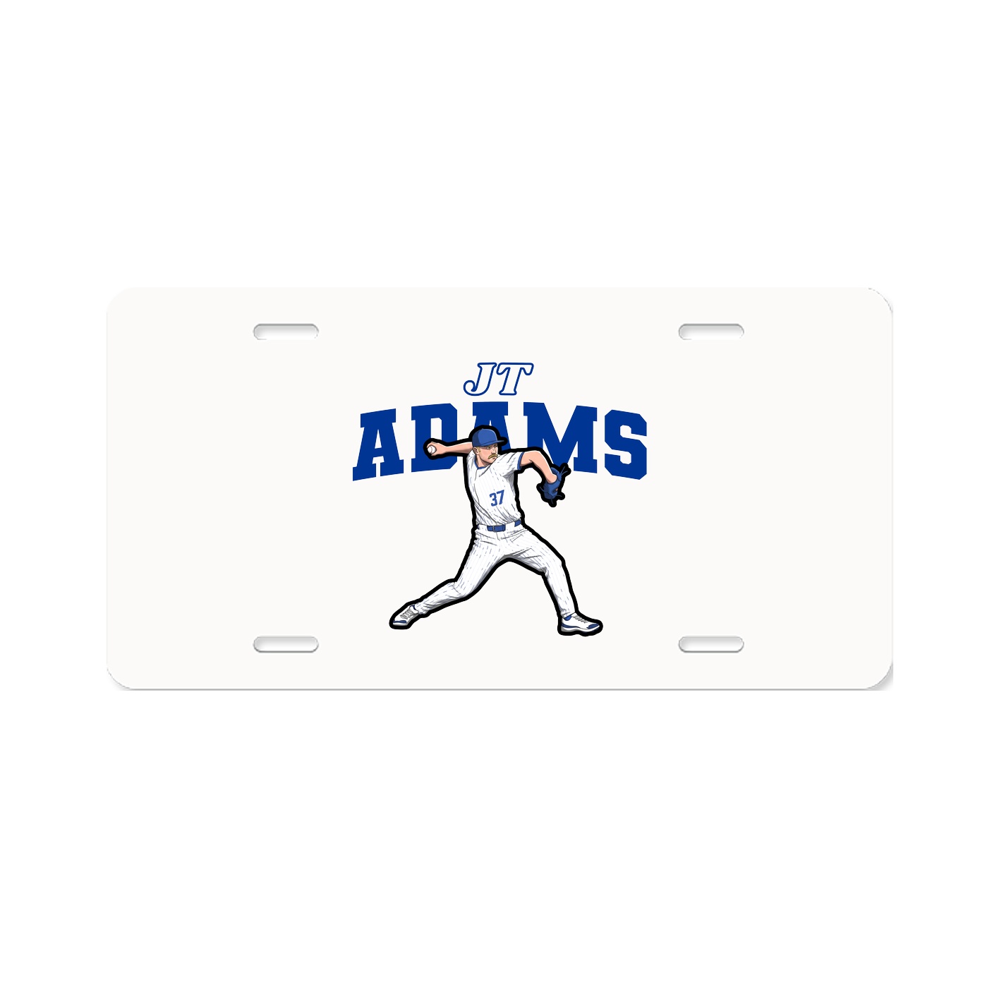 License Plate — Name Arch in Classic