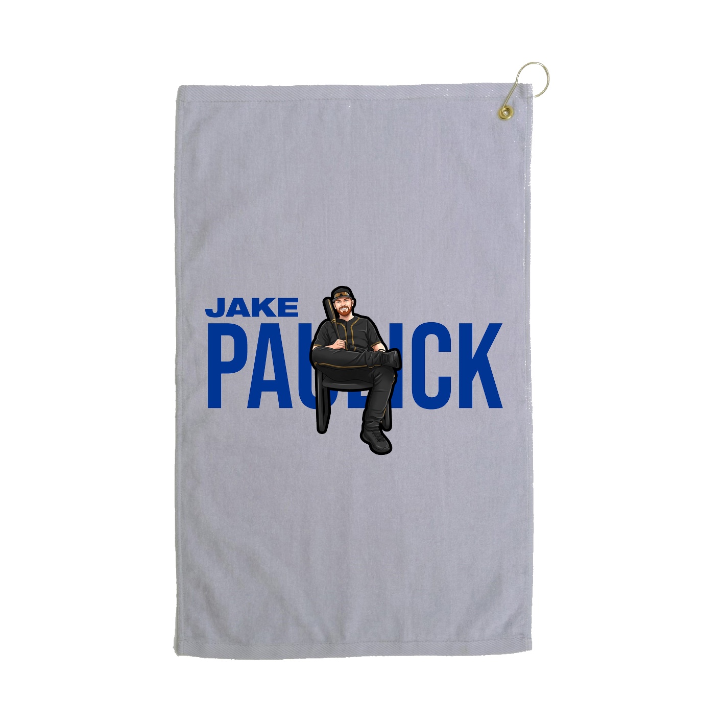 Golf Towel — Player Name in Grey