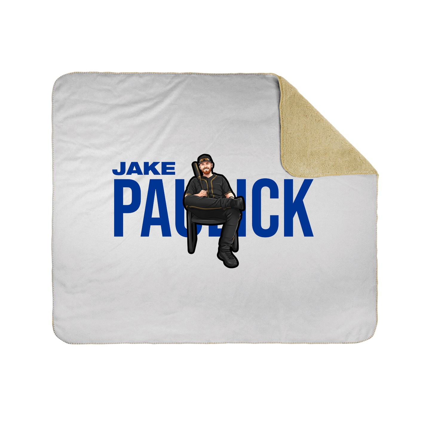 Throw Blanket — Player Name in White