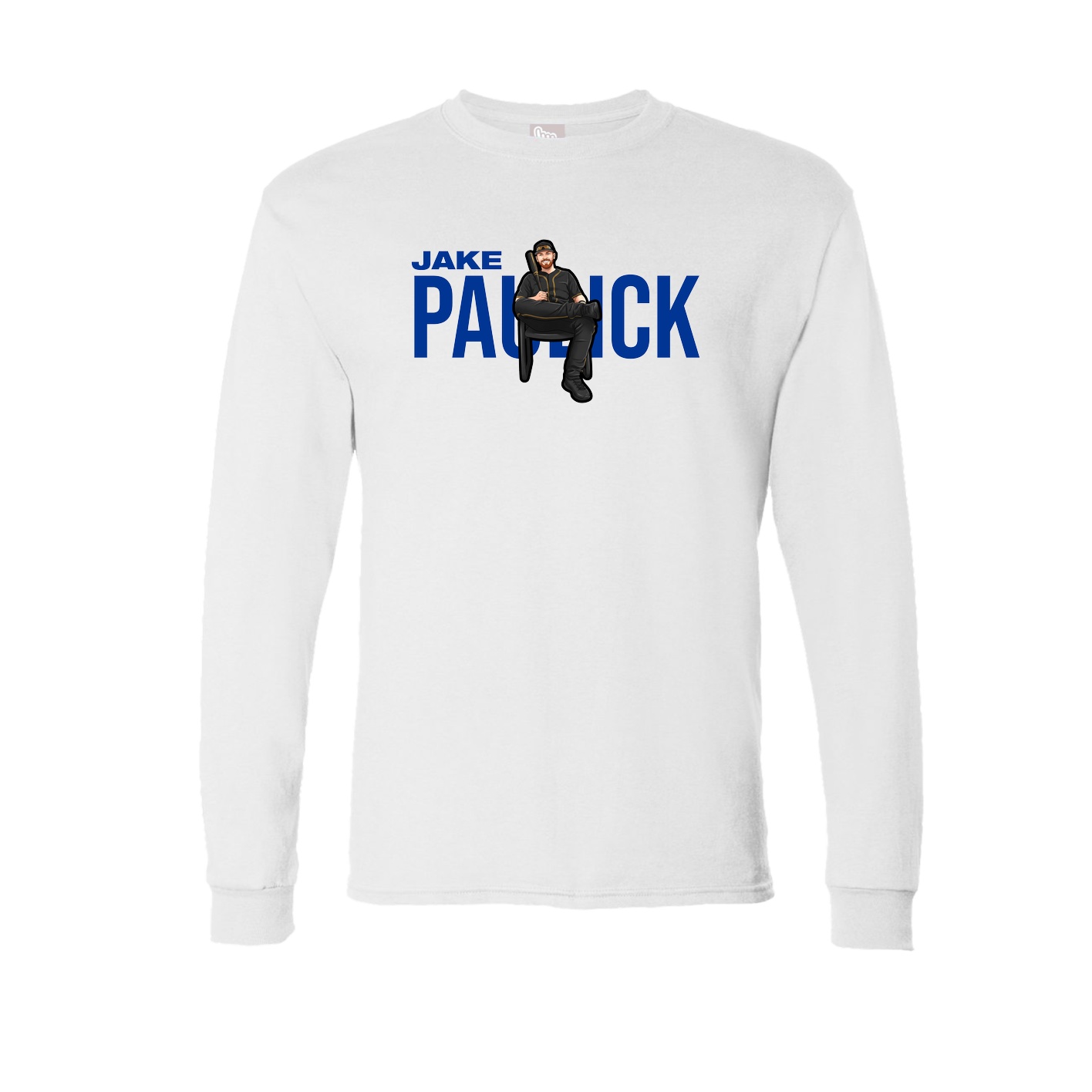 Long Sleeve Tee — Player Name in White