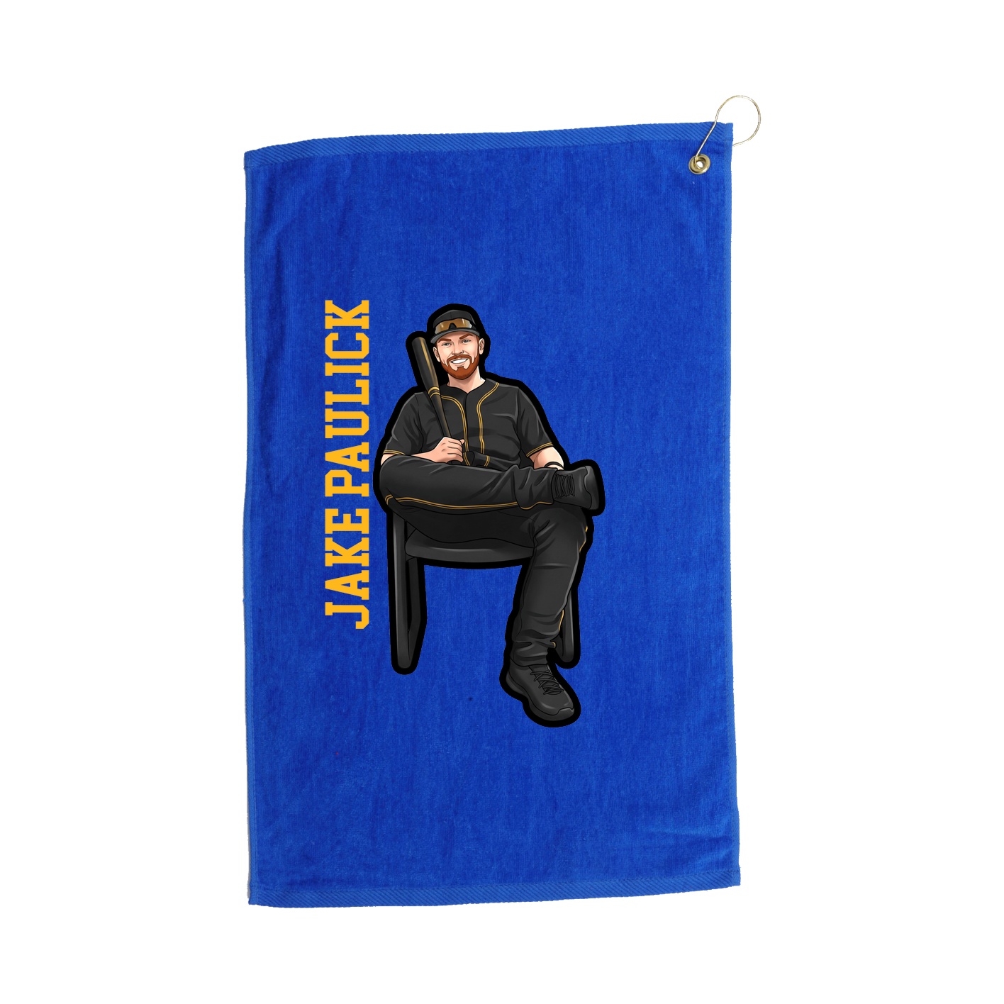 Golf Towel — Name Vertical in Royal