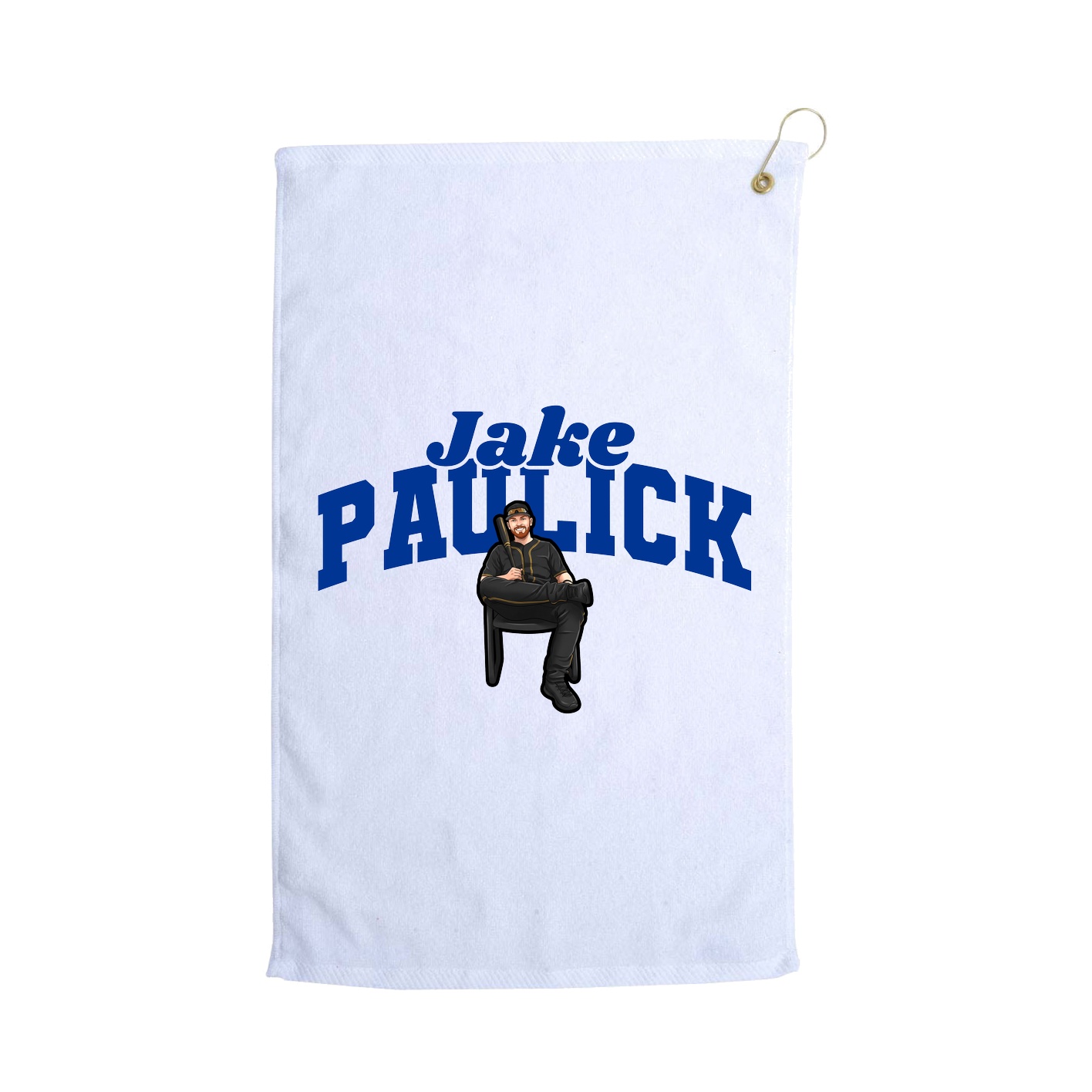 Golf Towel — Signature Arch in White
