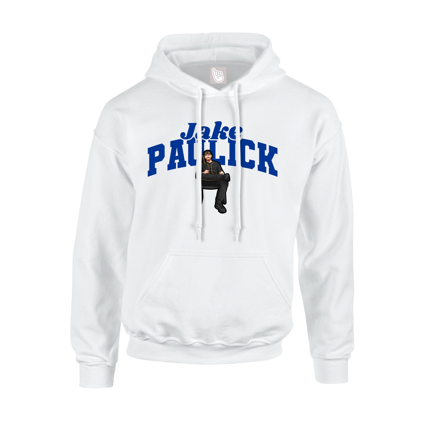 Hoodie — Signature Arch in White
