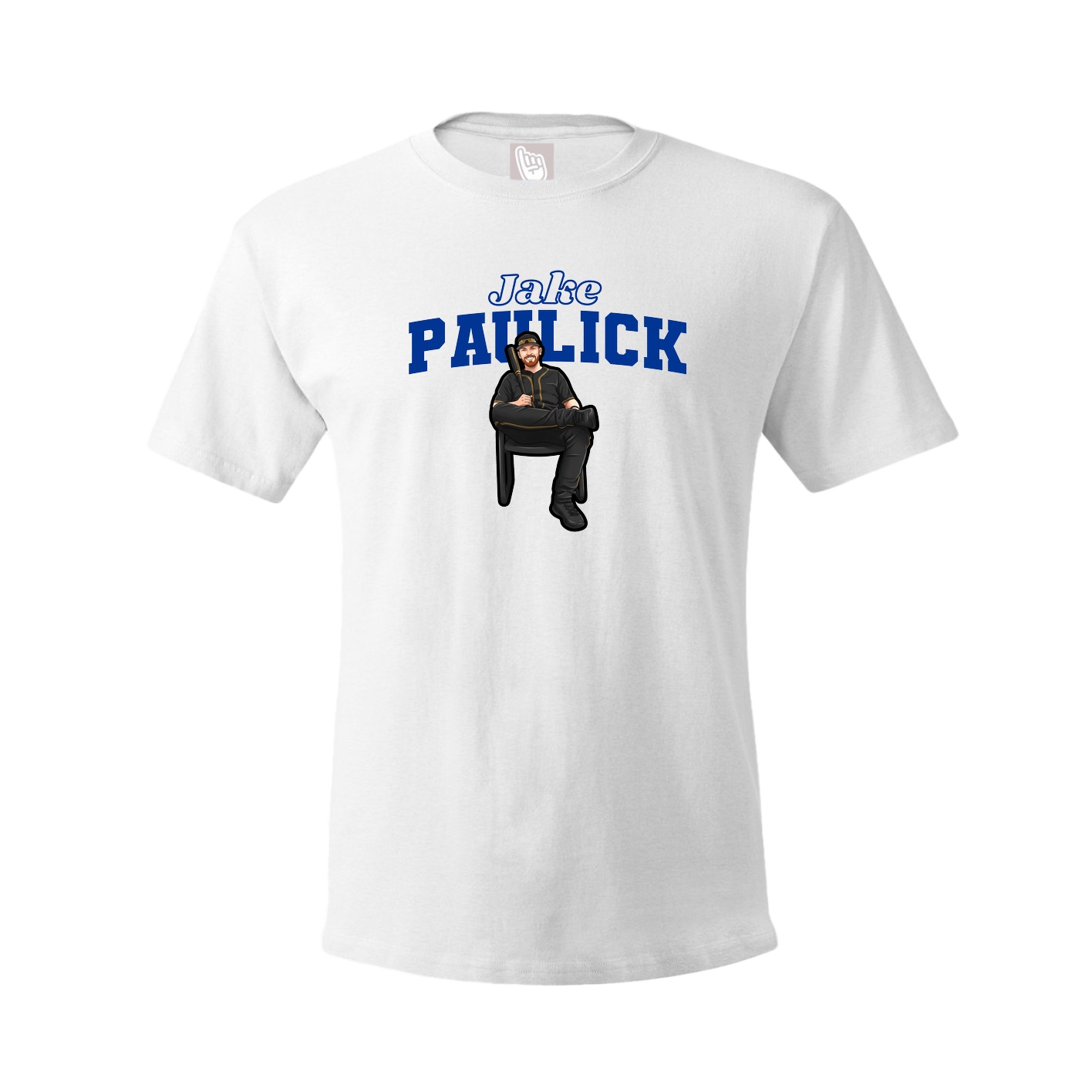 Youth Tee — Name Arch in White