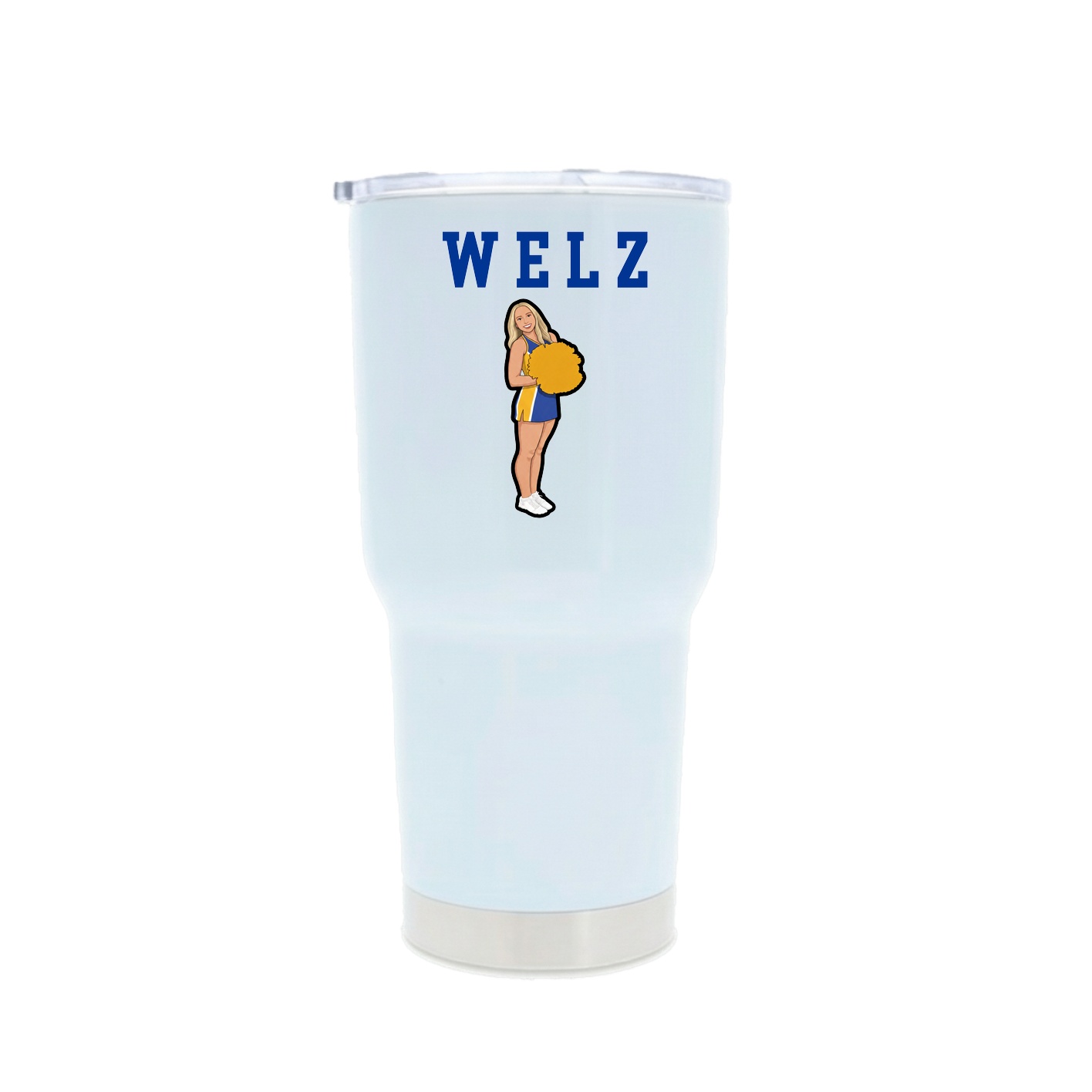 30oz Stainless Steel Tumbler — Shirsey in White