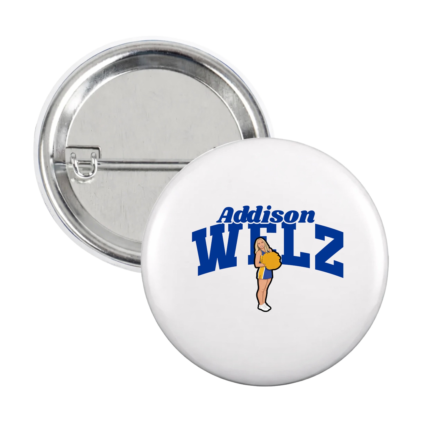 Game Day Button — Signature Arch in White