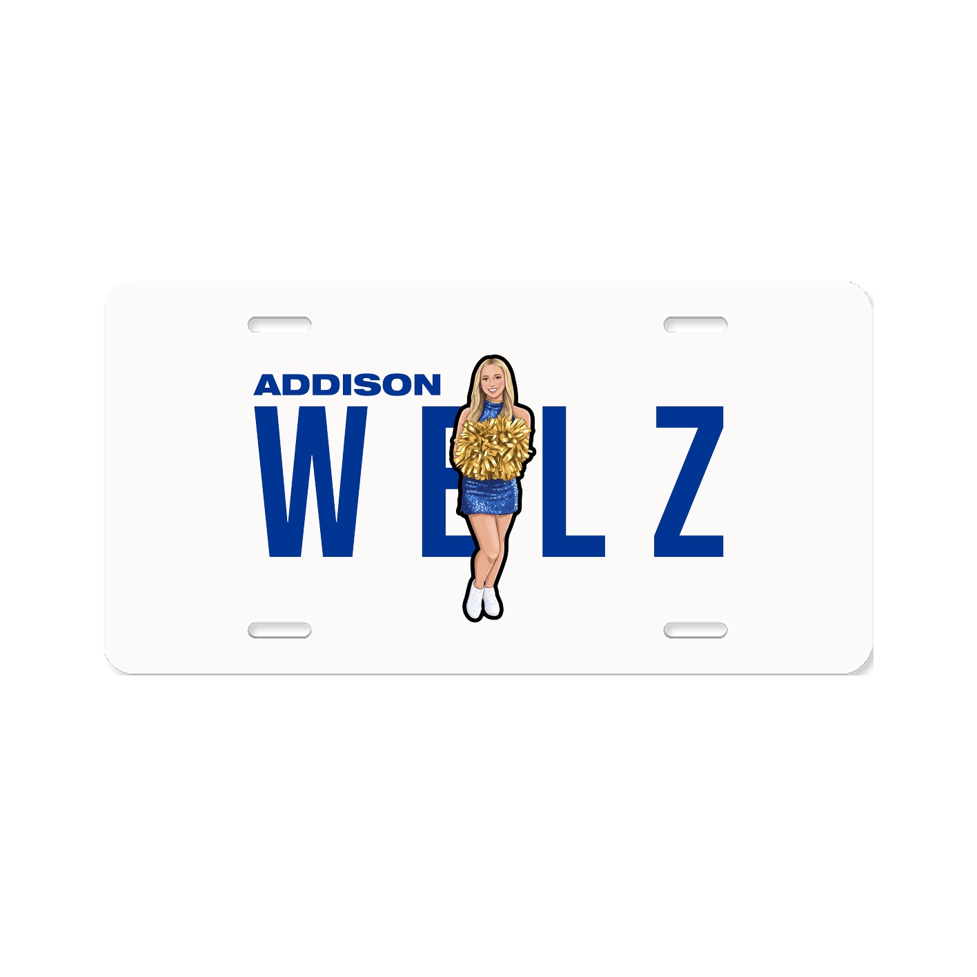 License Plate — Player Name in Classic