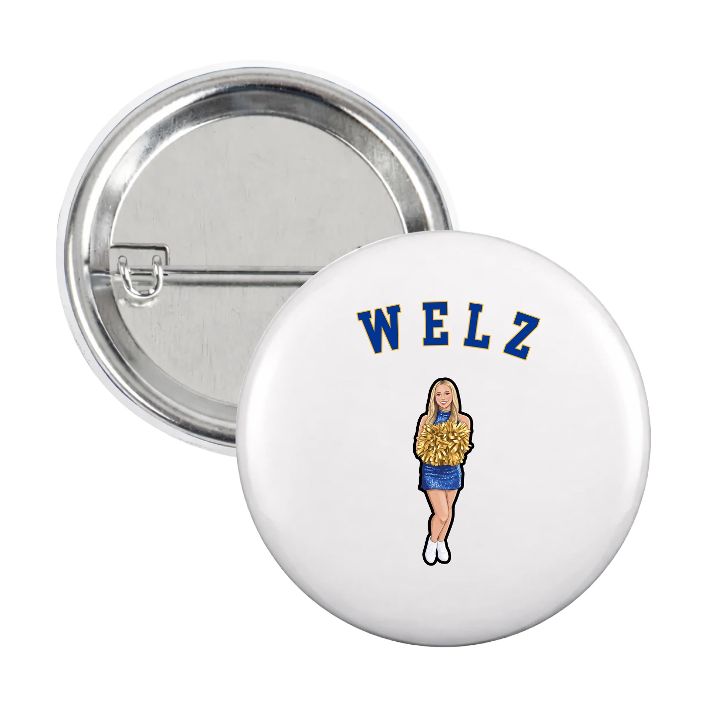 Game Day Button — Shirsey Arch in White