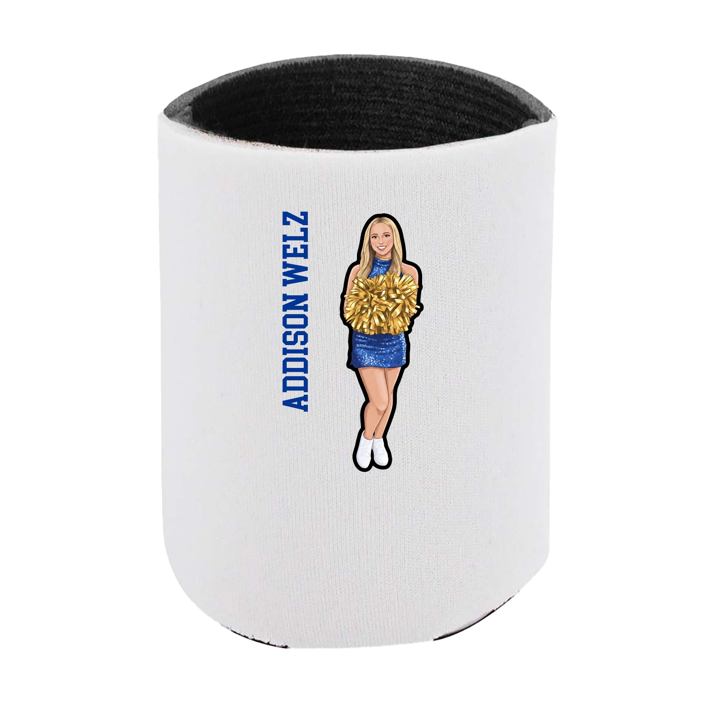 Can Holder — Name Vertical in White