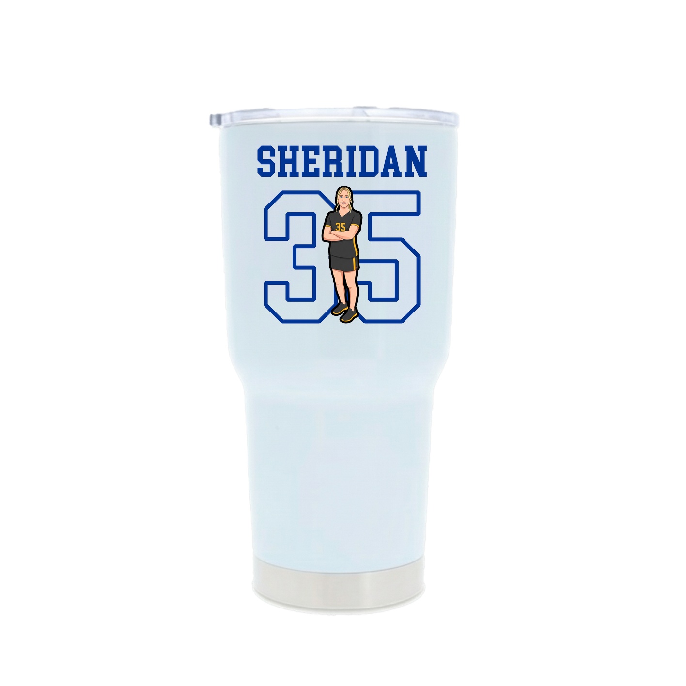 30oz Stainless Steel Tumbler — Shirsey in White