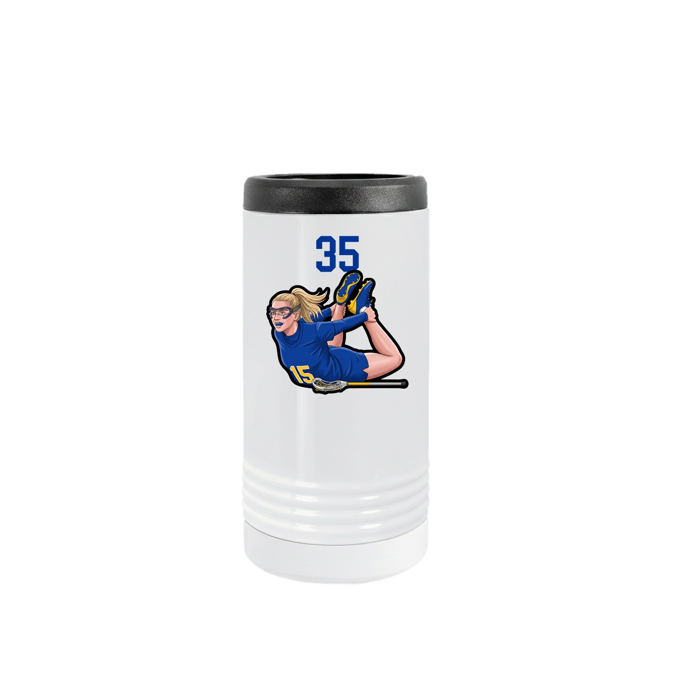 Slim Beverage Holder — Number Top in White