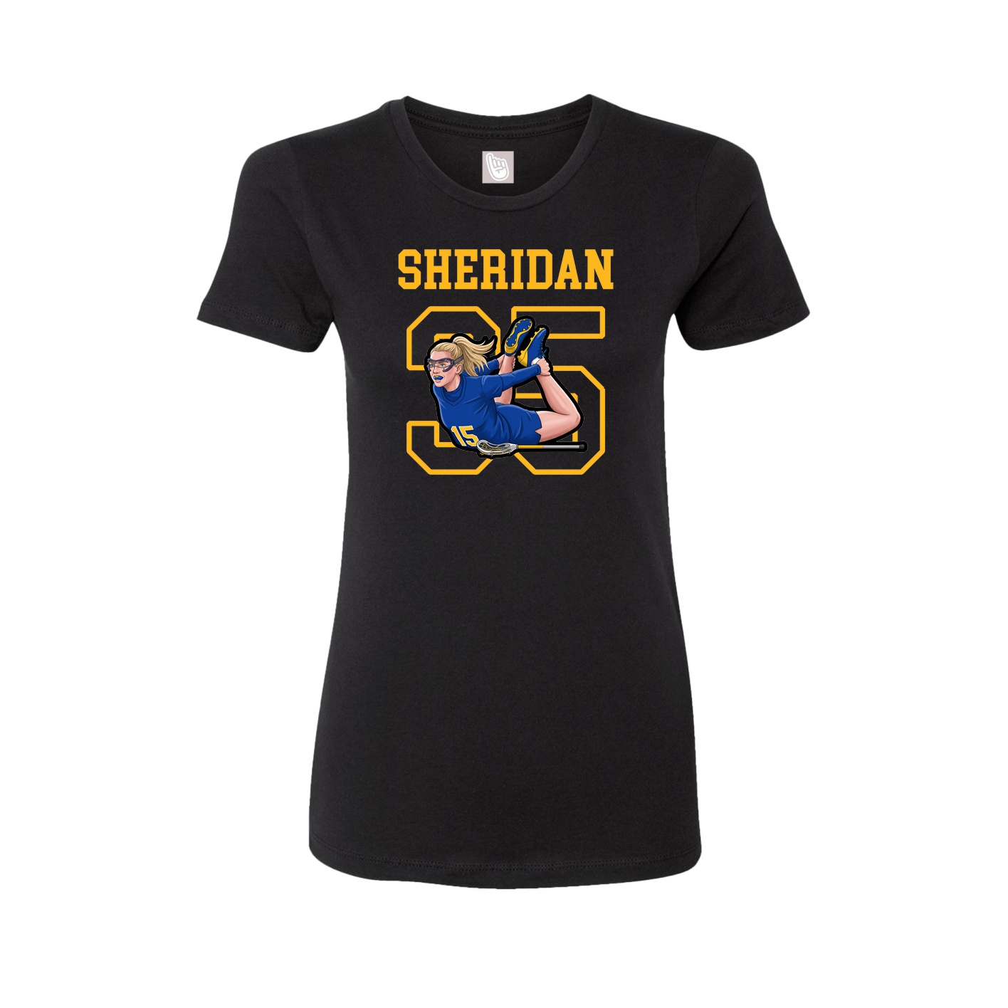 Fitted Women's Tee — Shirsey in Black