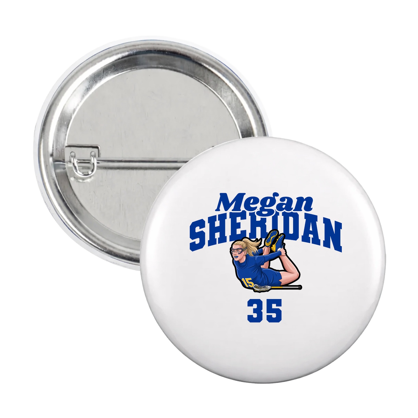 Game Day Button — Signature Arch in White