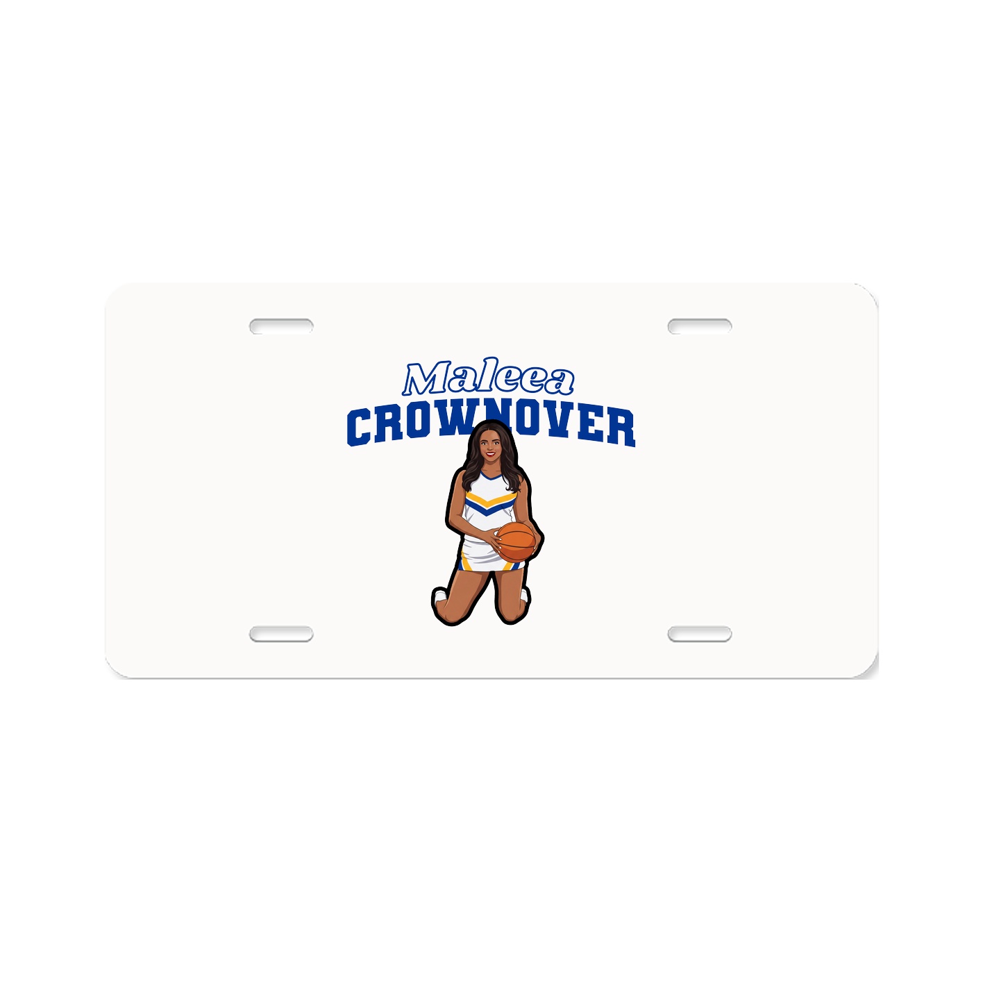 License Plate — Name Arch in Classic