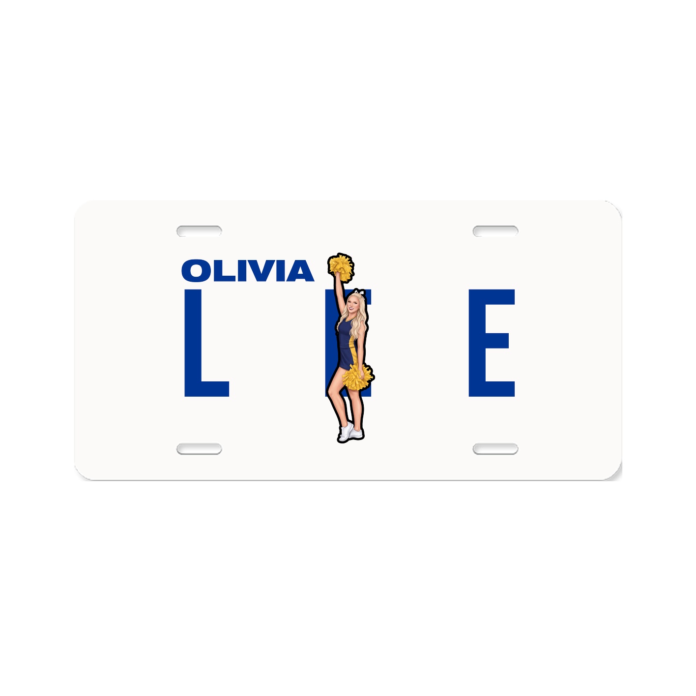 License Plate — Player Name in Classic