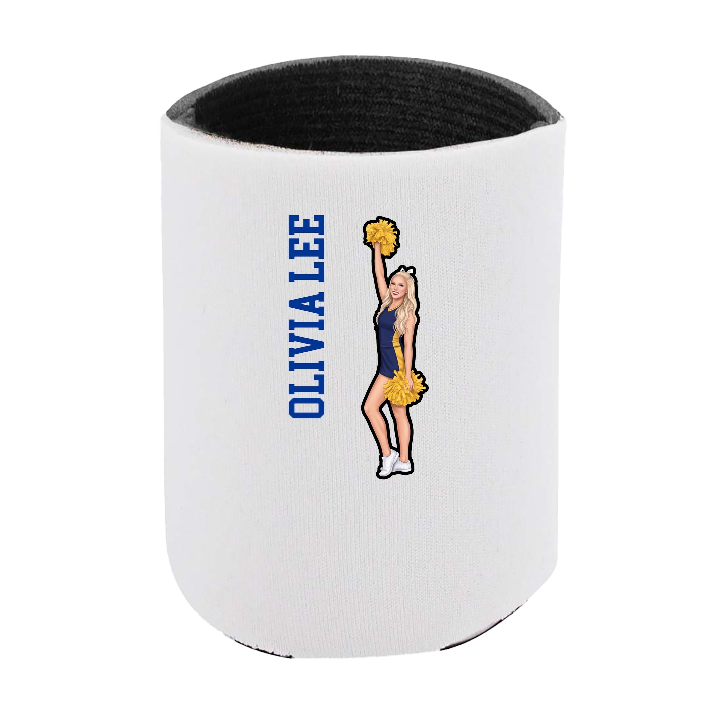 Can Holder — Name Vertical in White
