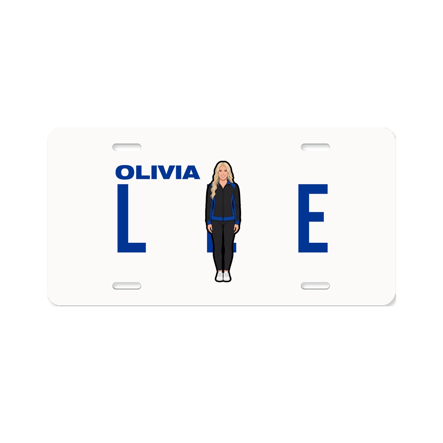 License Plate — Player Name in Classic