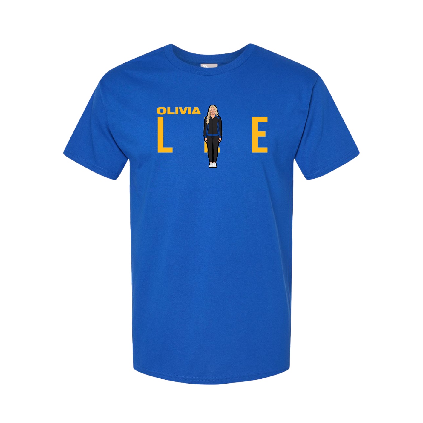 Youth Tee — Player Name in Royal