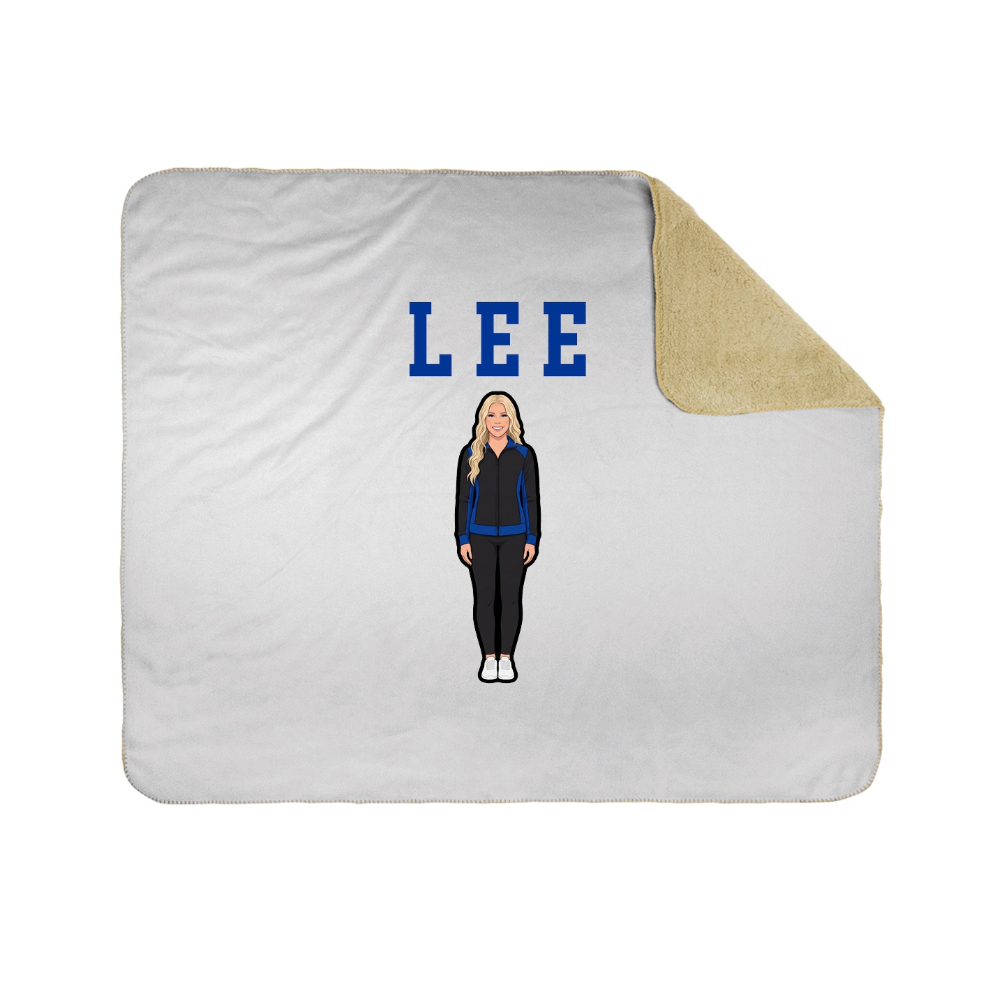 Throw Blanket — Shirsey in White