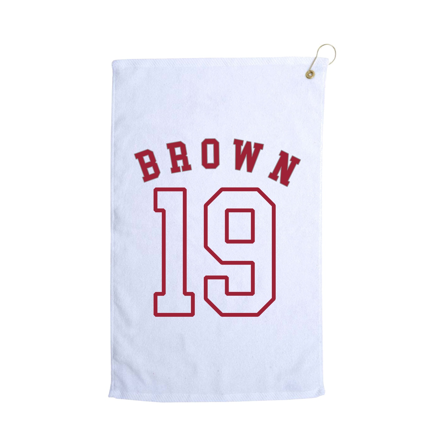 Golf Towel — Shirsey Arch in White