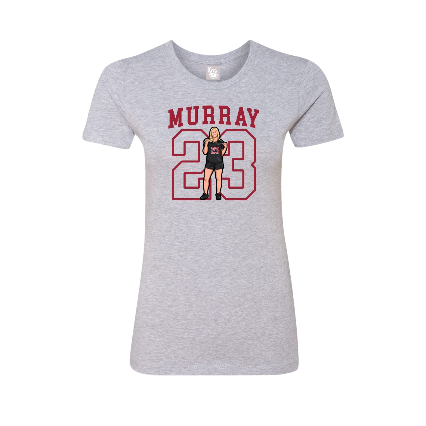 Fitted Women's Tee — Shirsey in Grey