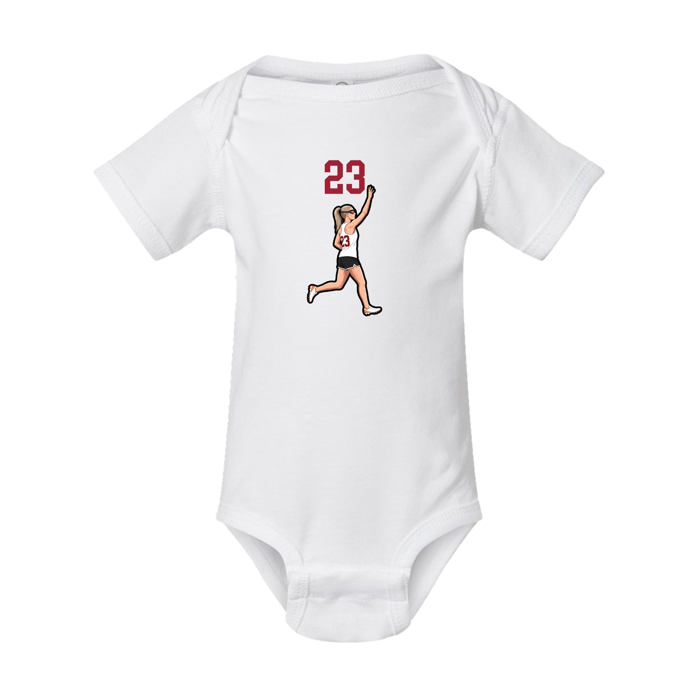 Baby Onesie — Number Top in White