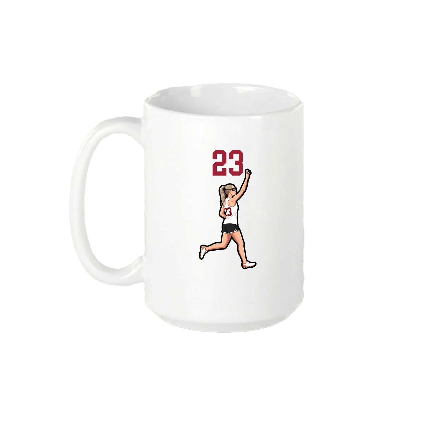 15oz Coffee Mug — Number Top in White