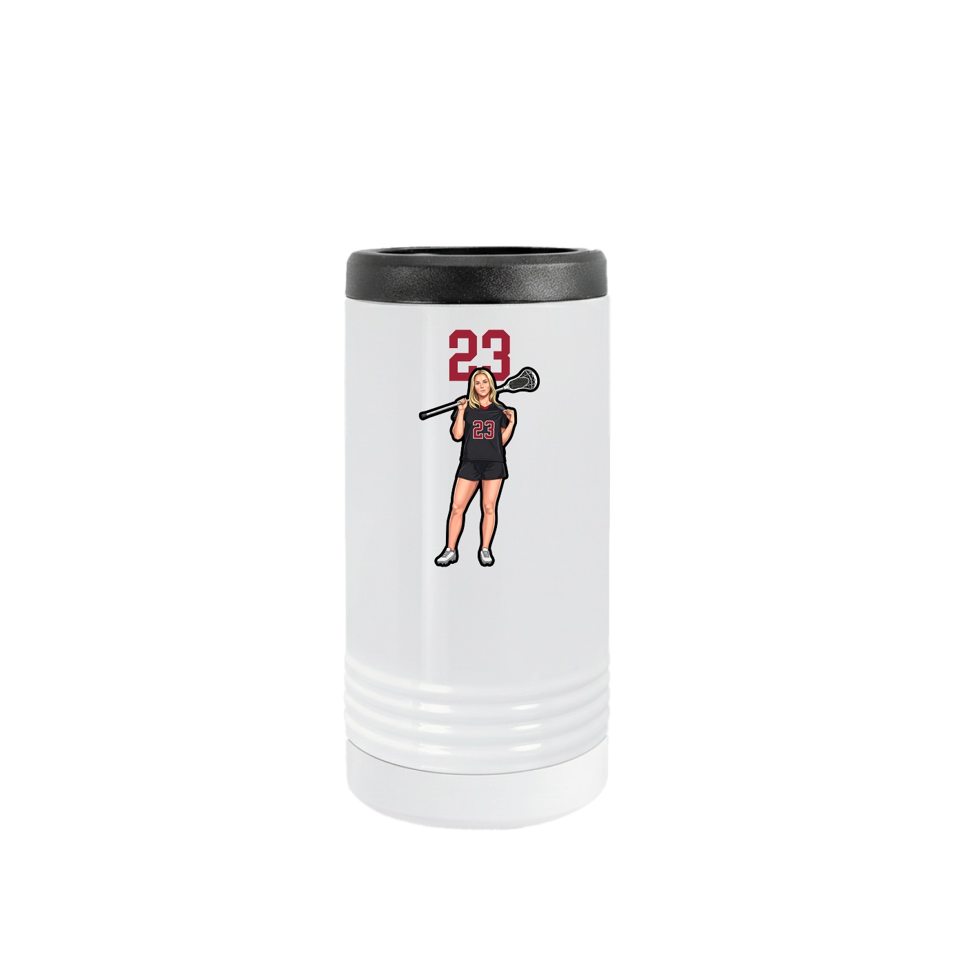 Slim Beverage Holder — Number Top in White