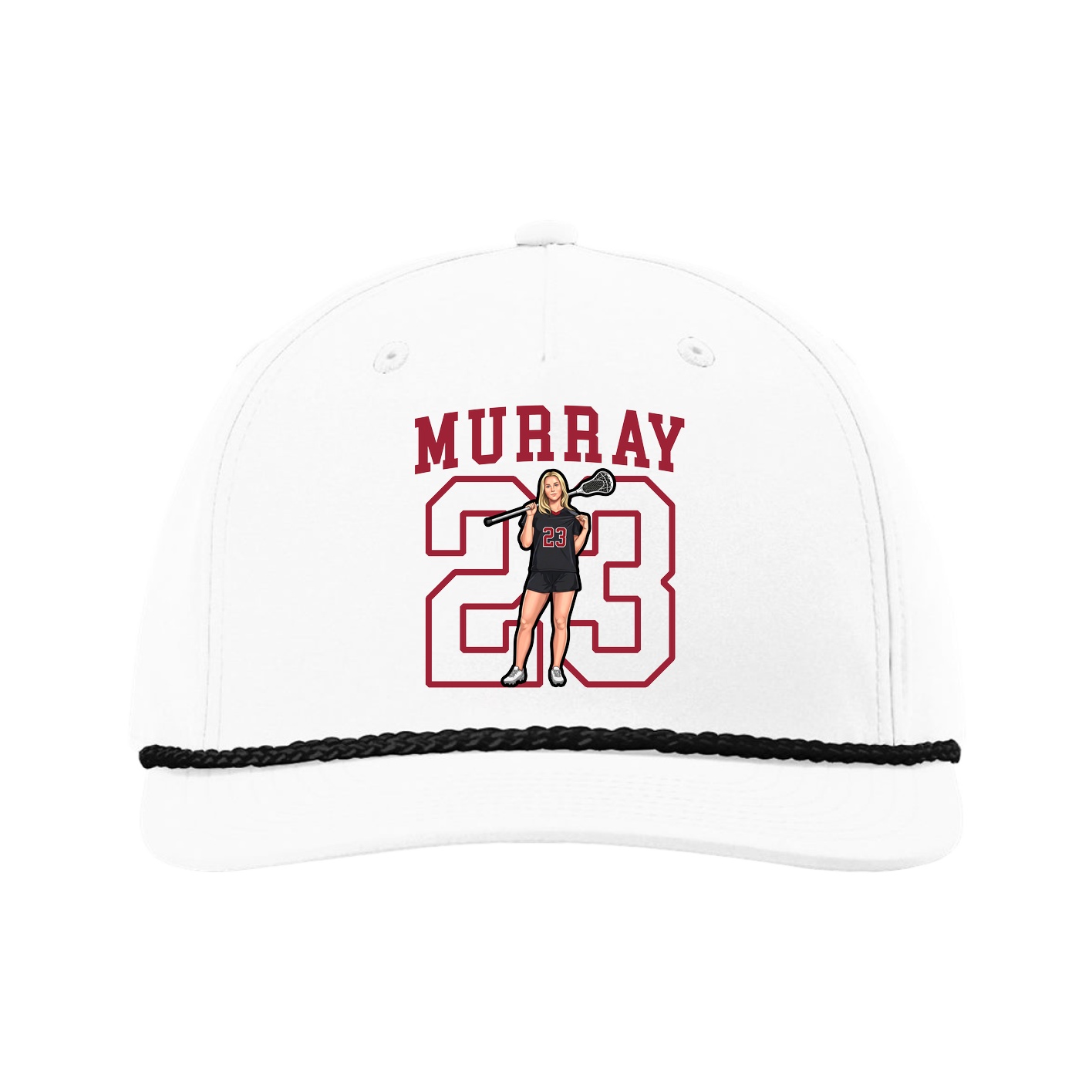 Five-Panel Classic Rope Cap — Shirsey in White