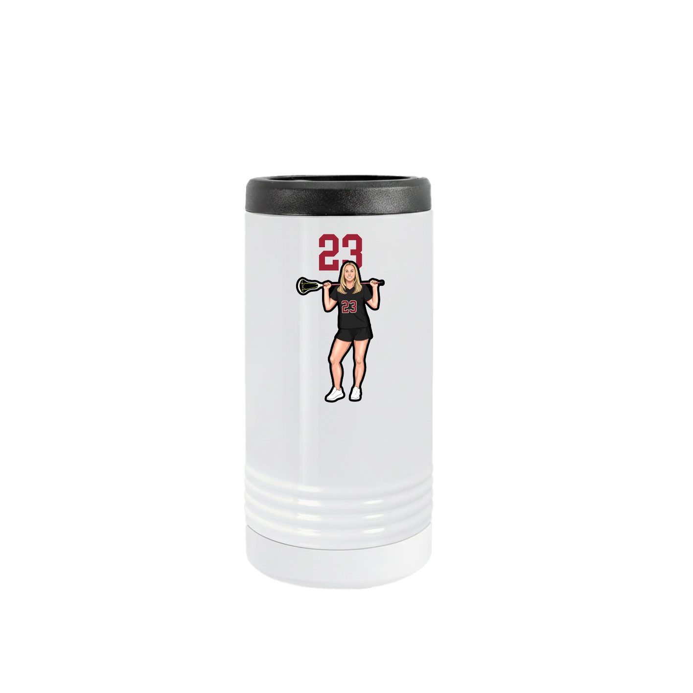 Slim Beverage Holder — Number Top in White