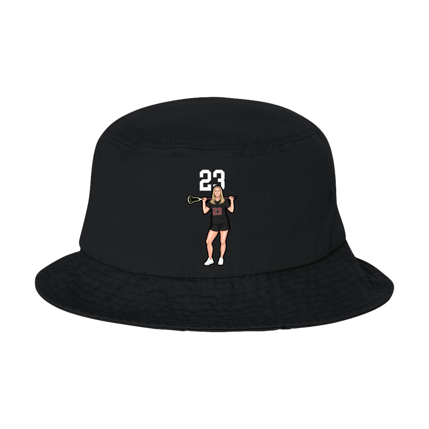 Bucket Cap — Number Top in Black