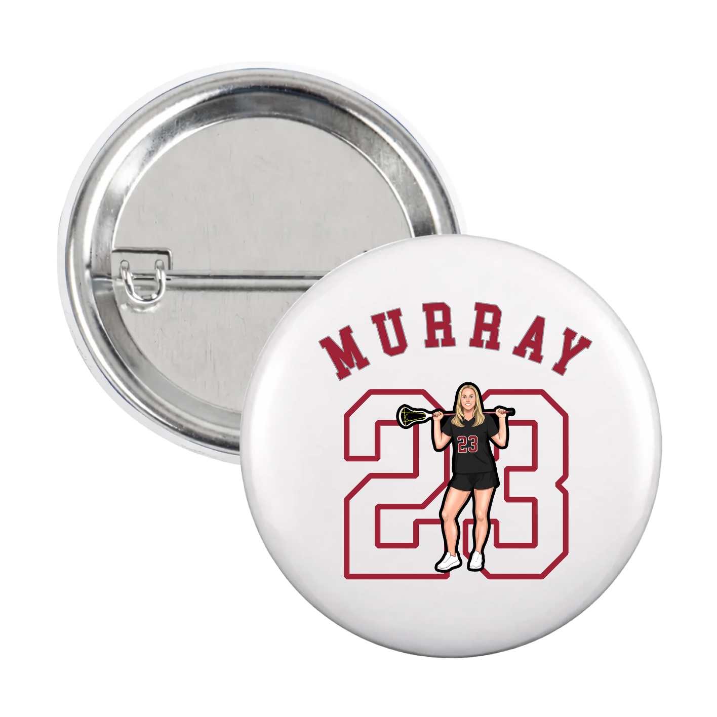 Game Day Button — Shirsey Arch in White