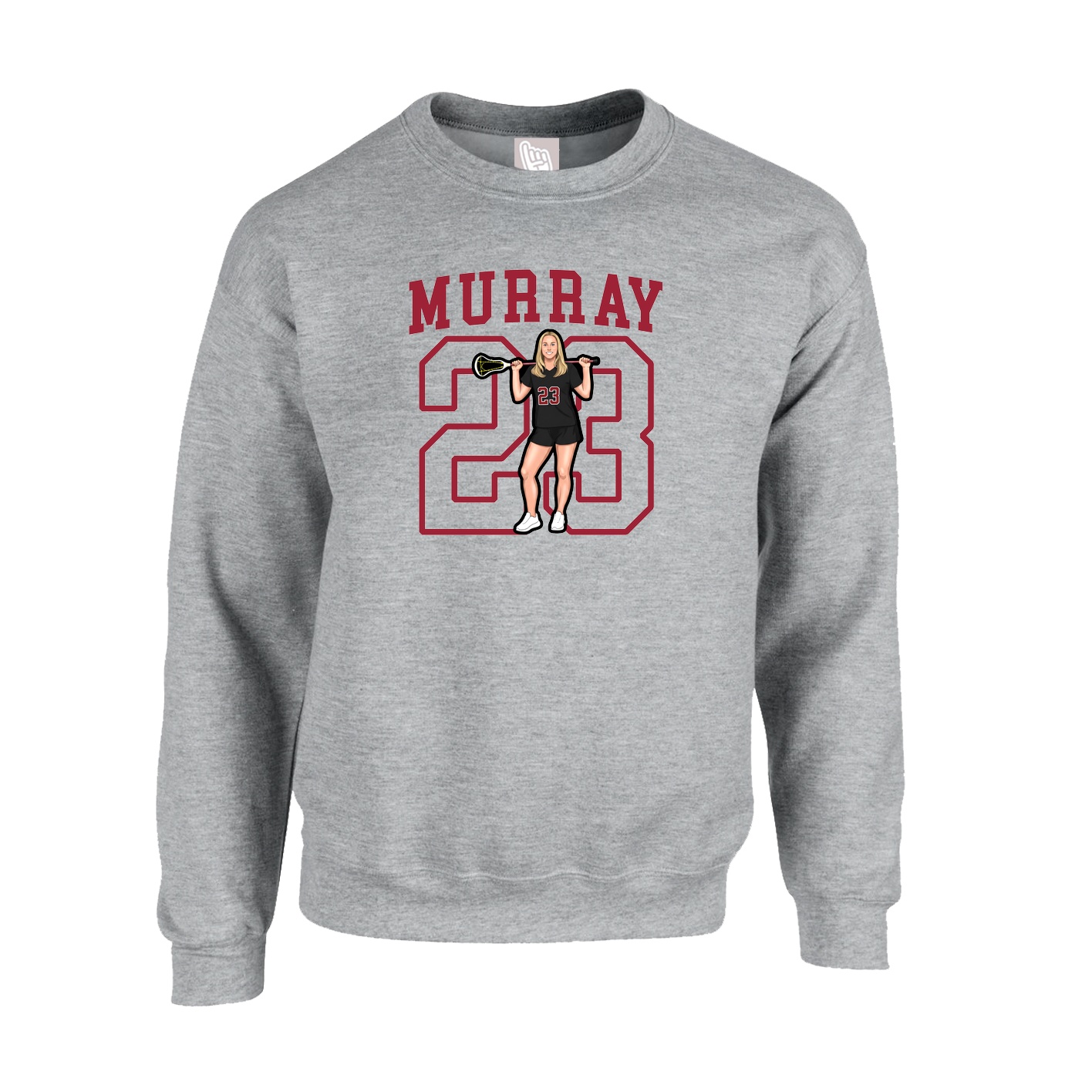 Fleece Crew — Shirsey in Grey