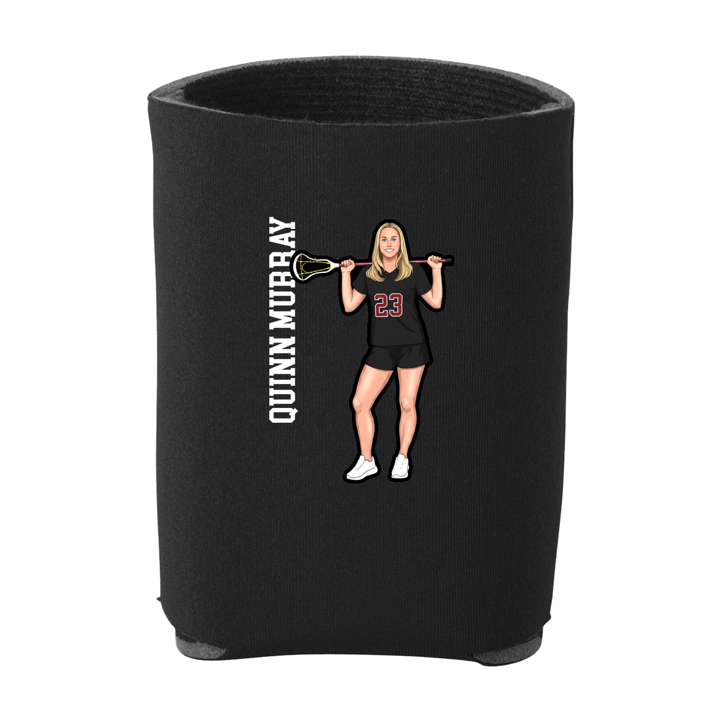 Can Holder — Name Vertical in Black