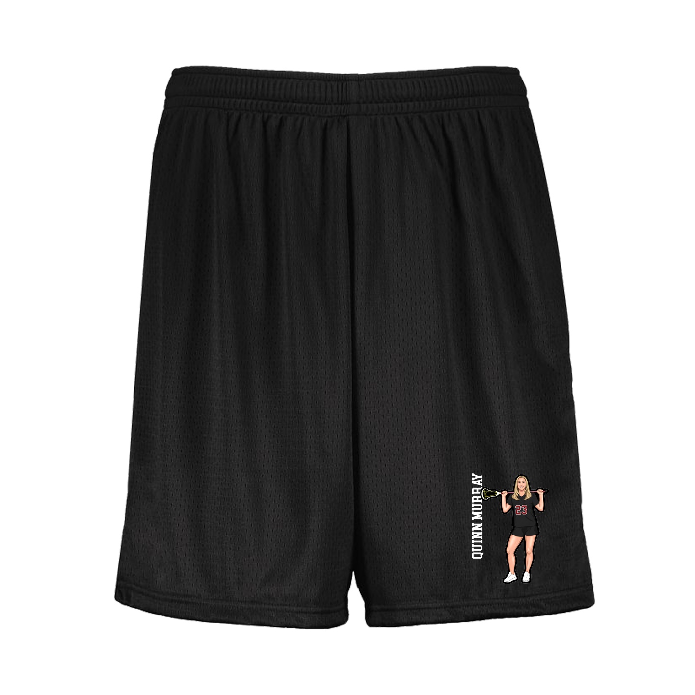 Shorts — Name Vertical in Black