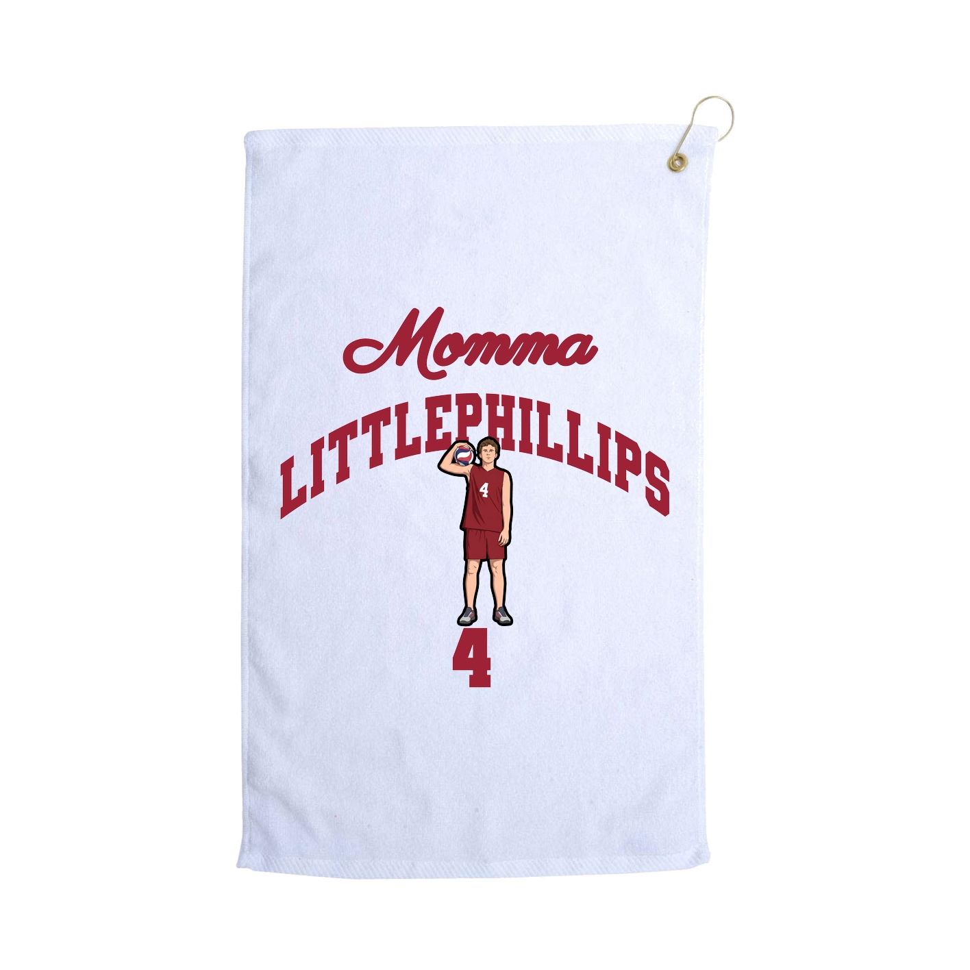 Golf Towel — Mothers Day Arch in White