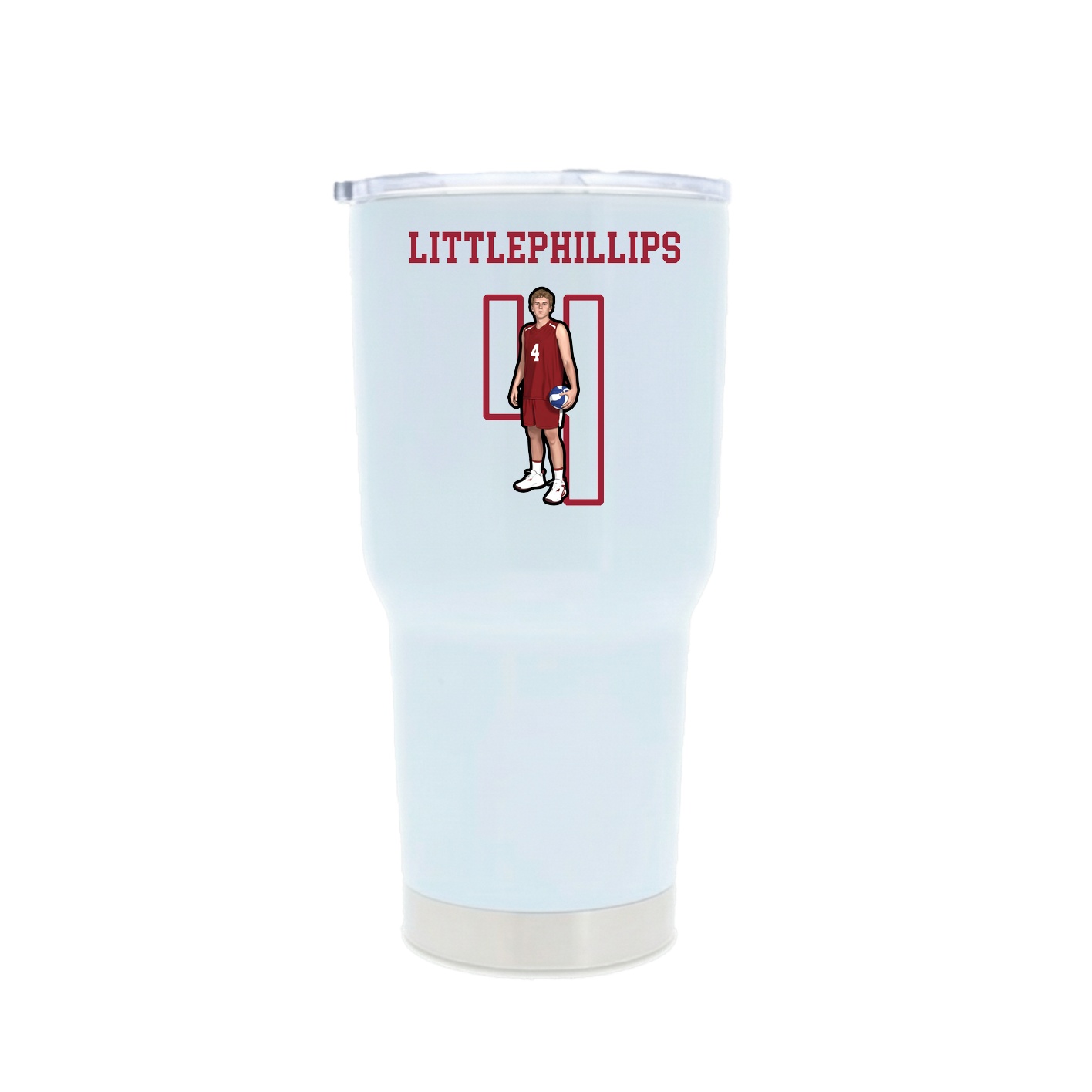 30oz Stainless Steel Tumbler — Shirsey in White