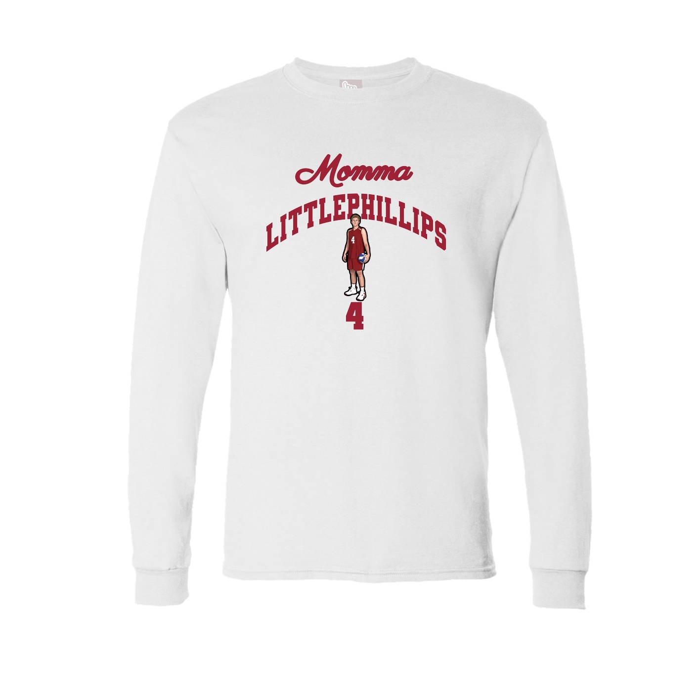 Long Sleeve Tee — Mothers Day Arch in White