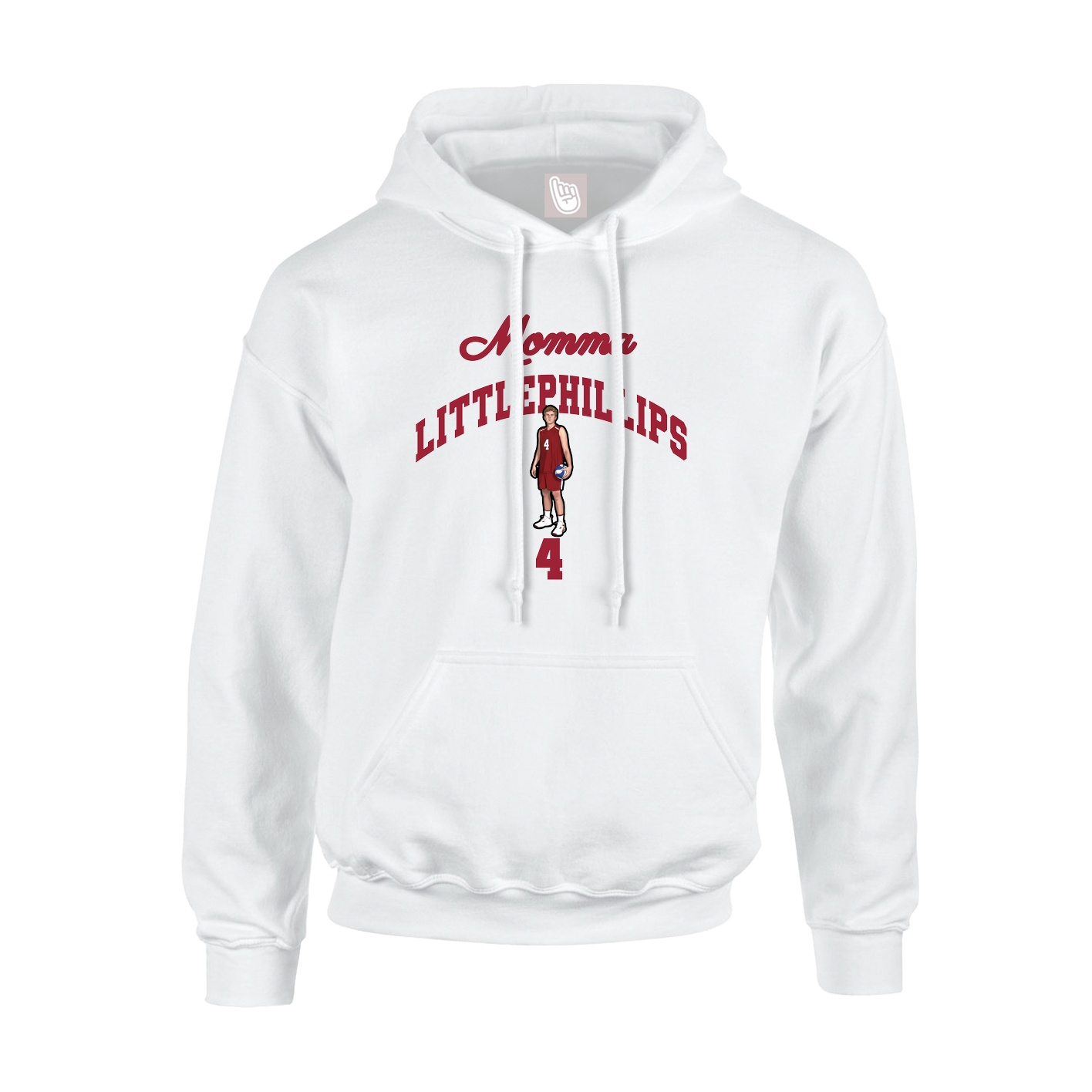 Youth Hoodie — Mothers Day Arch in White