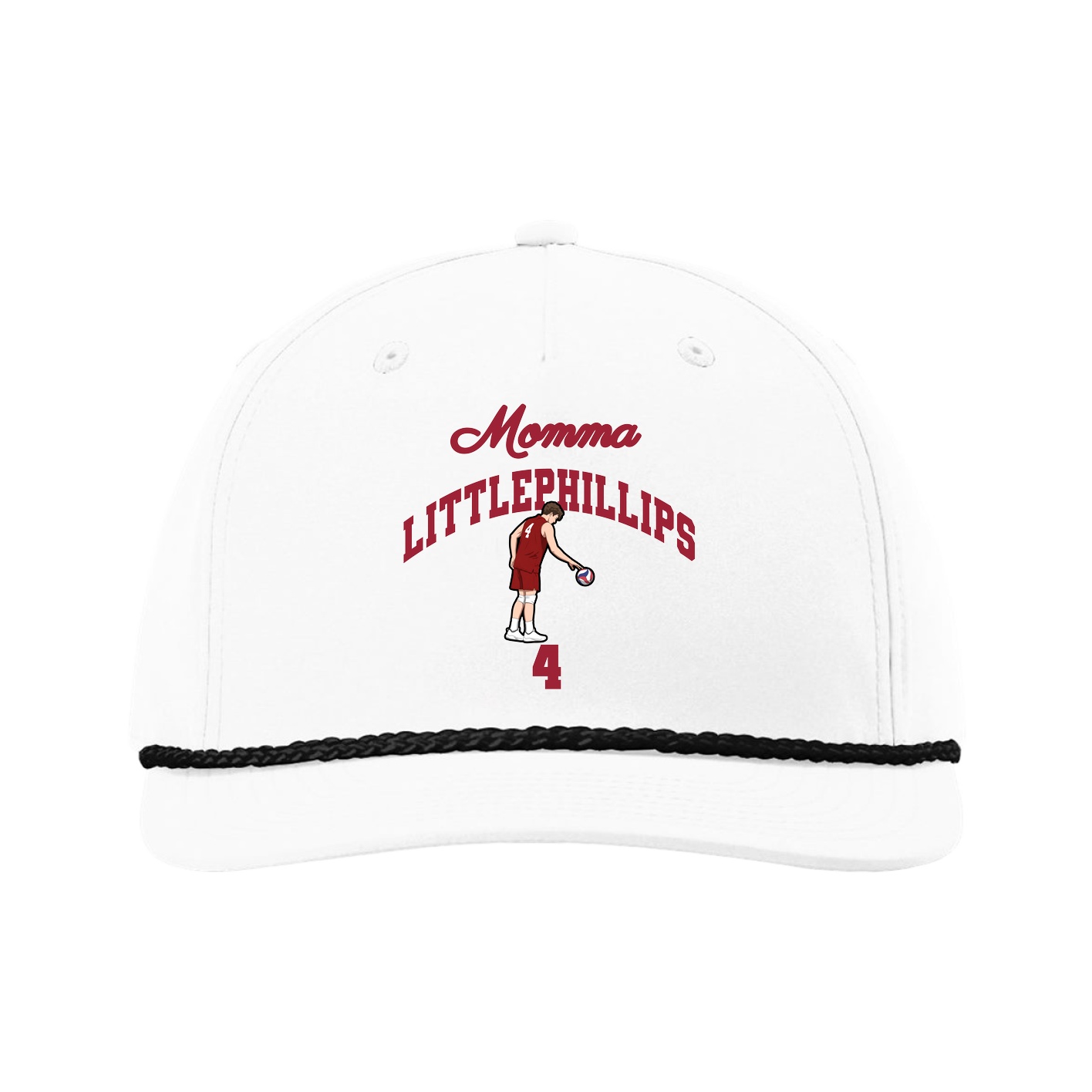 Five-Panel Classic Rope Cap — Mothers Day Arch in White
